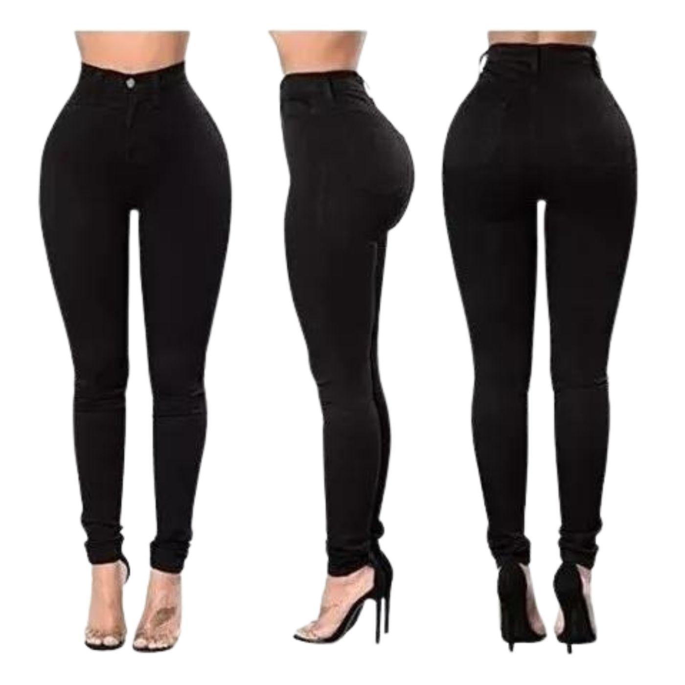 Leggins Tela Jeans Pantalon Elasticado Calza Lindo Calce. 48-4