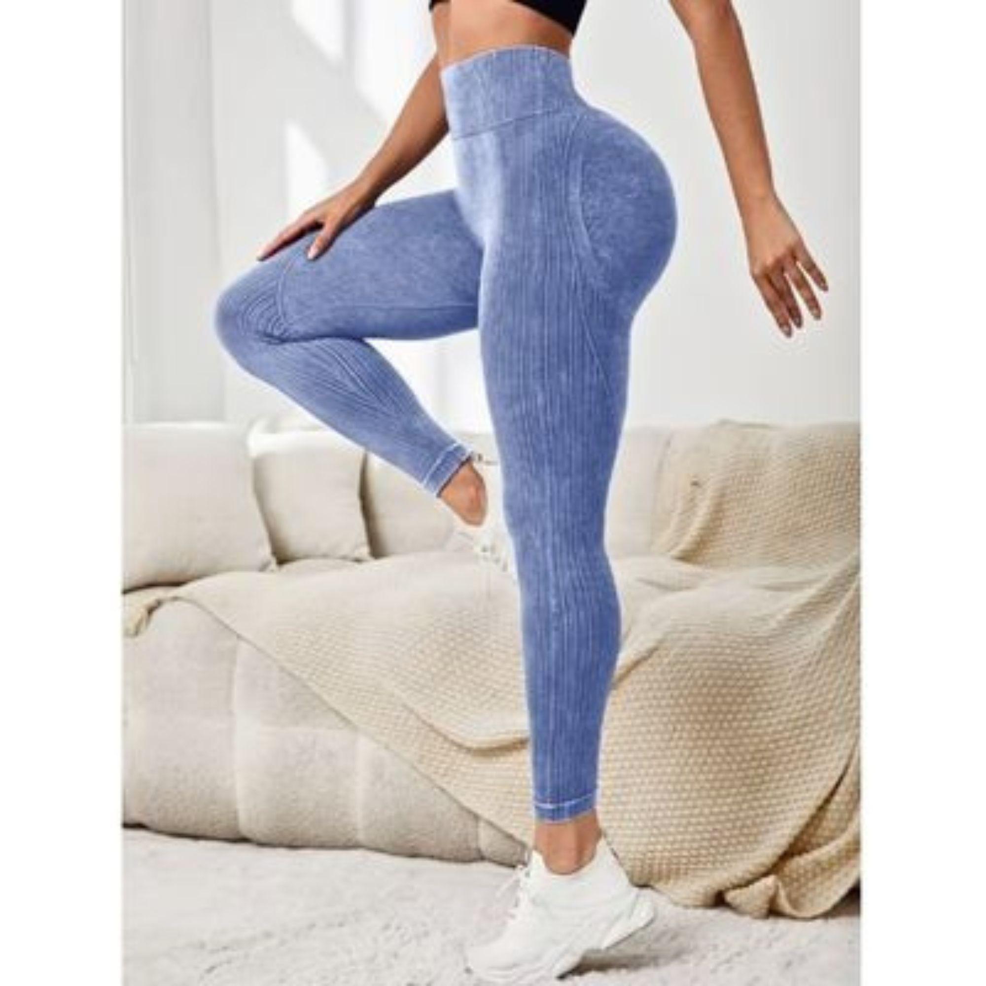 Calza Mujer Deportiva Fitness Gym Tiro Alto Levanta Cola 9002-2