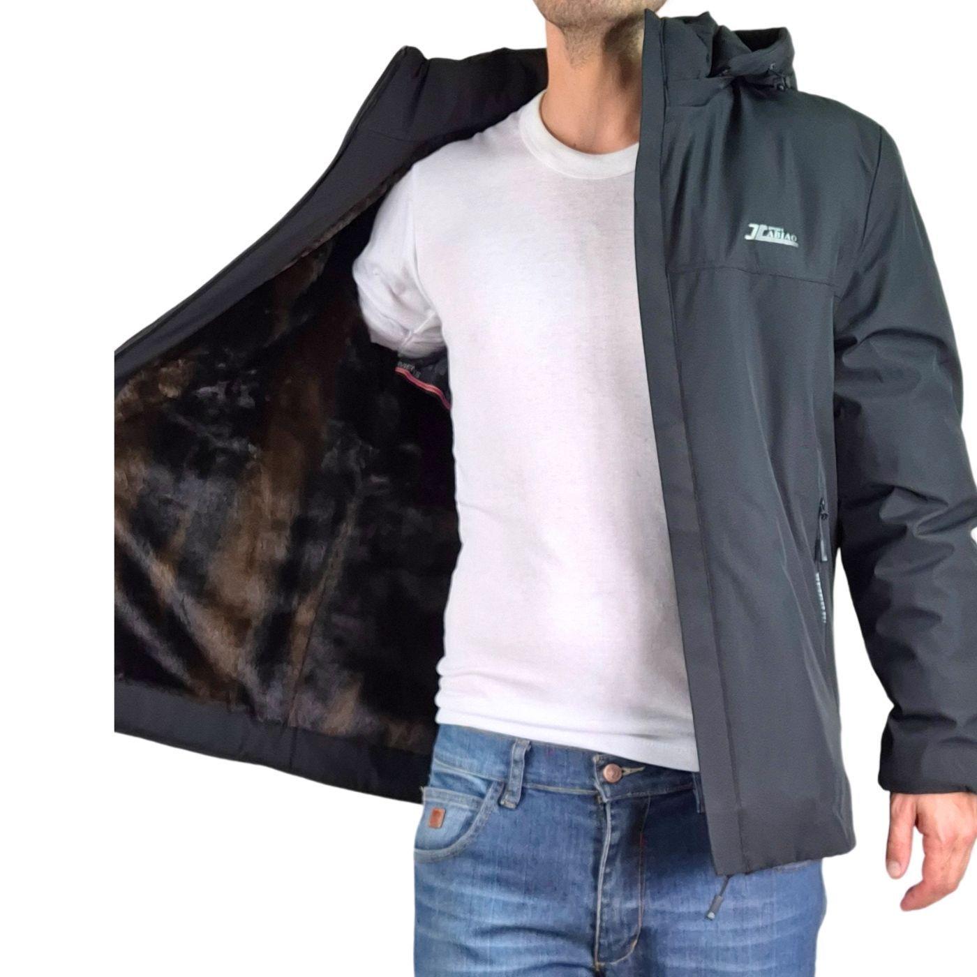 Parka Chaqueta Hombre Forro Piel Calidad Premium Gruesa 2066-3