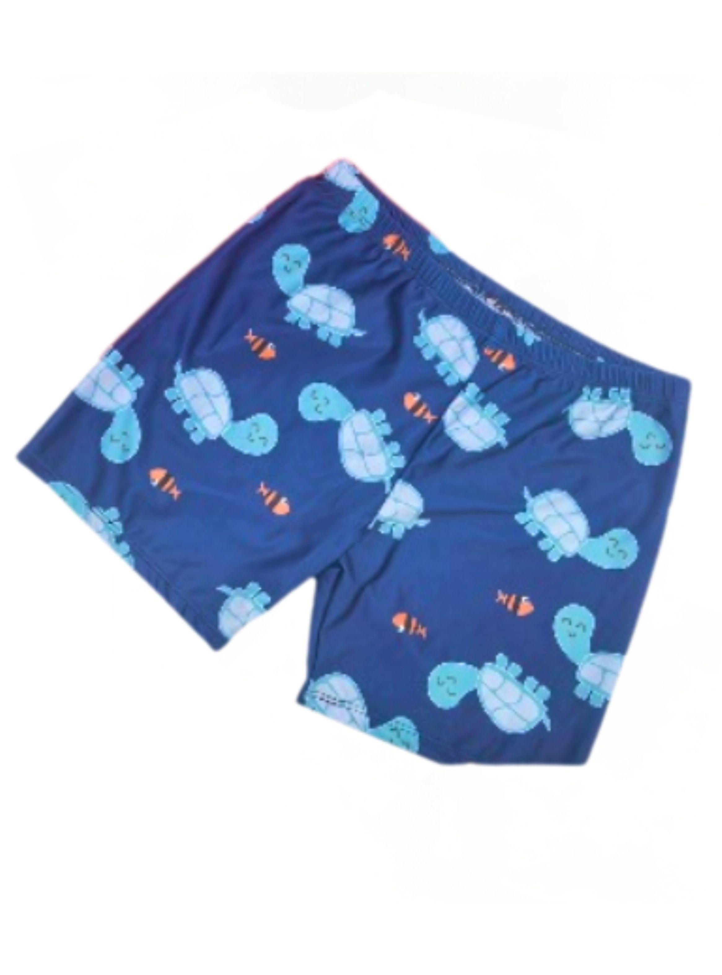 Conjunto De Baño Niños Short Polera Manga Corta Gorro Diseño 0063-2