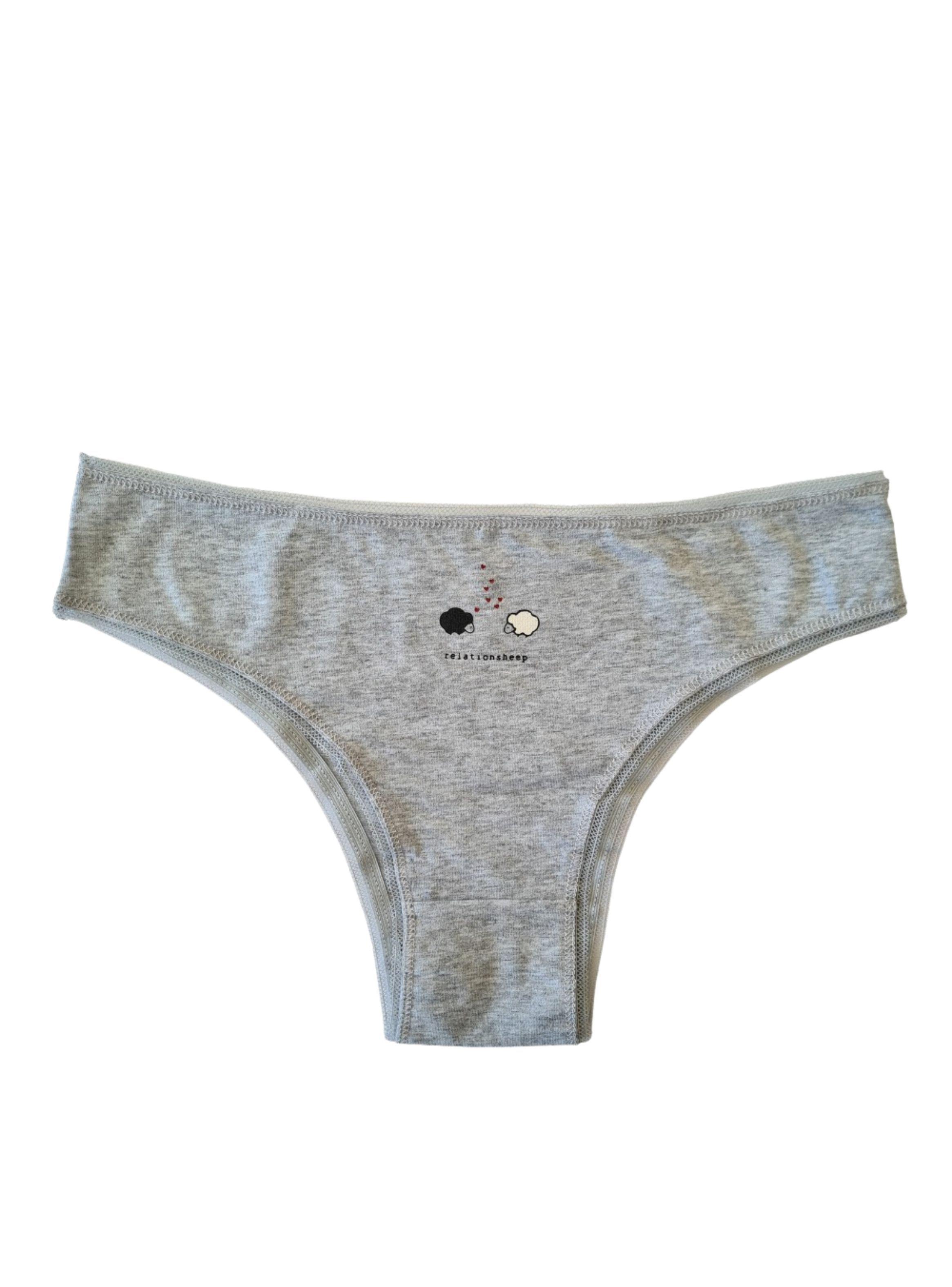 Pack 3 Calzón Algodón Tanga Bikini Puntitos Mujer Liso #5-2