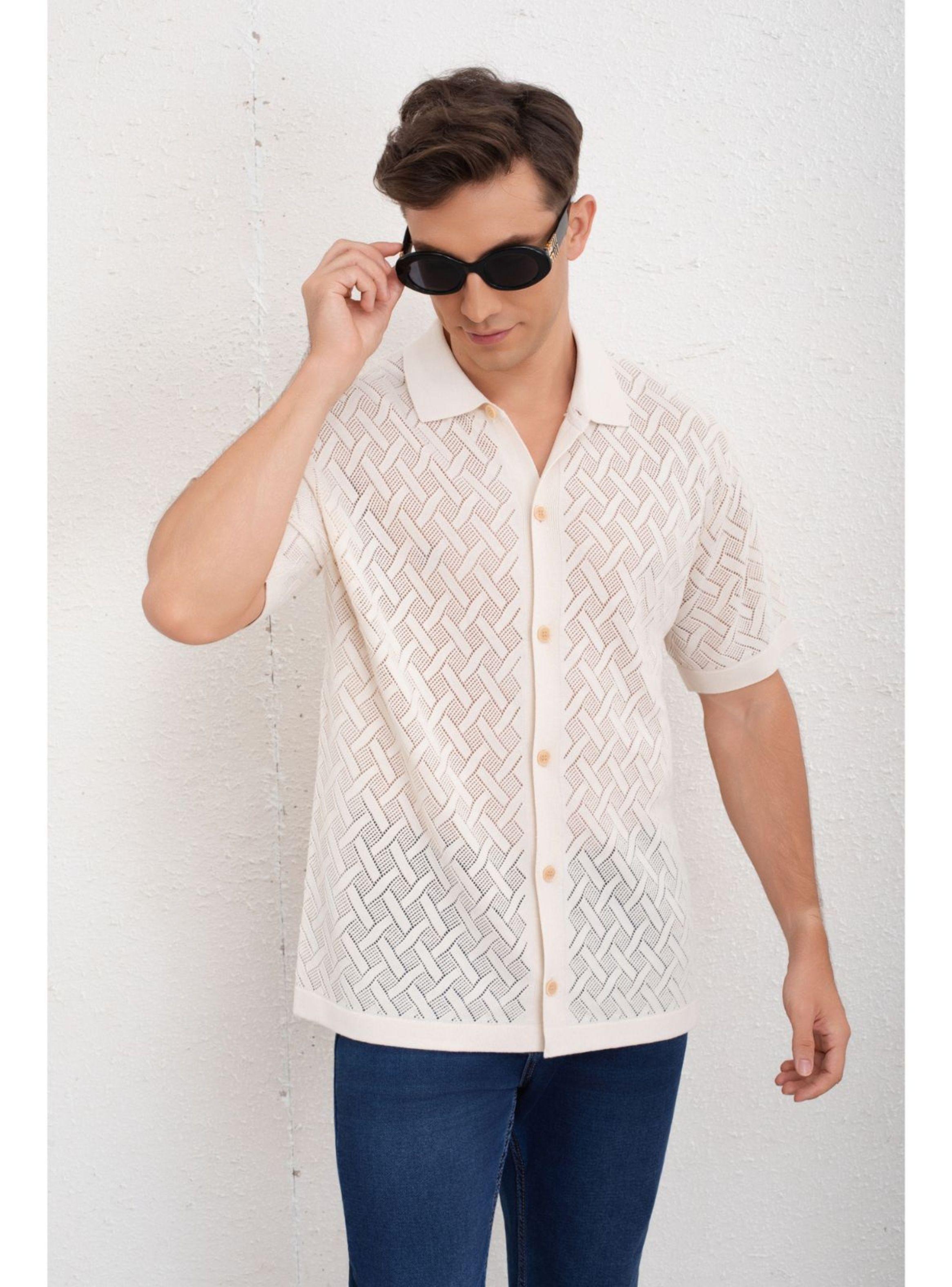 Camisa Hombre Hilo Algodon Verano Calidad Premium Diseño 7221-1