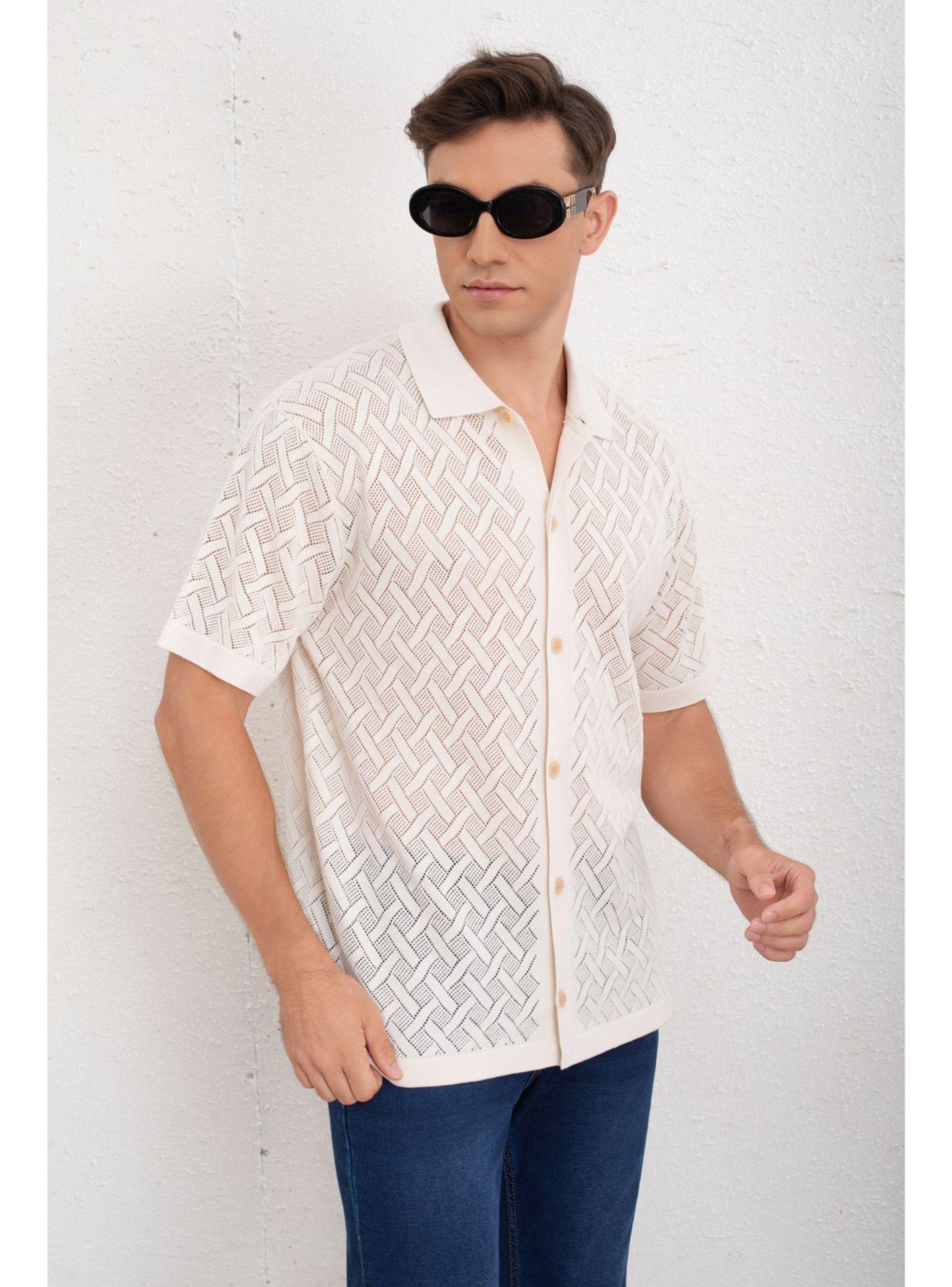 Camisa Hombre Hilo Algodon Verano Calidad Premium Diseño 7221-2