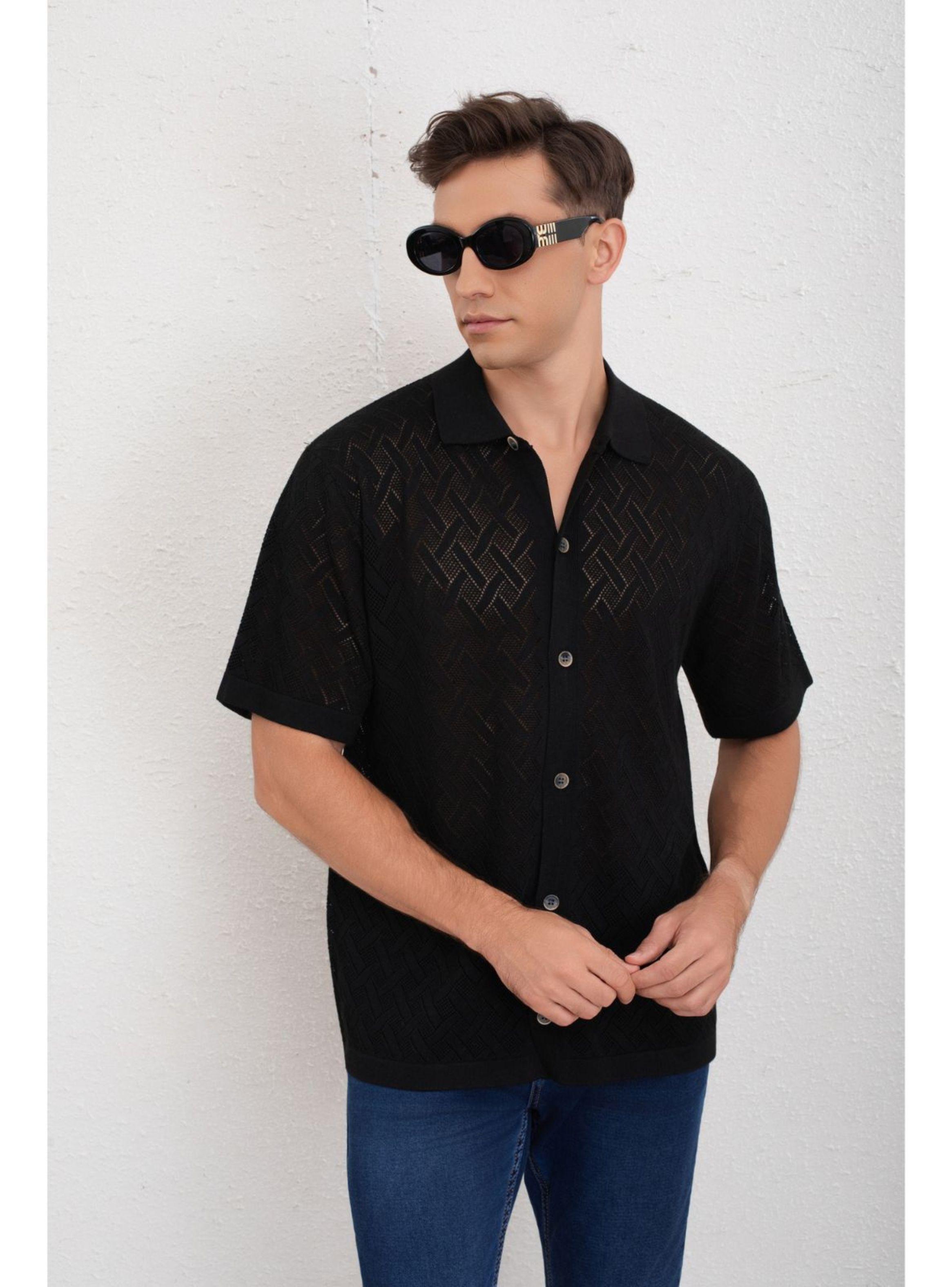 Camisa Hombre Hilo Algodon Verano Calidad Premium Diseño 7221-0