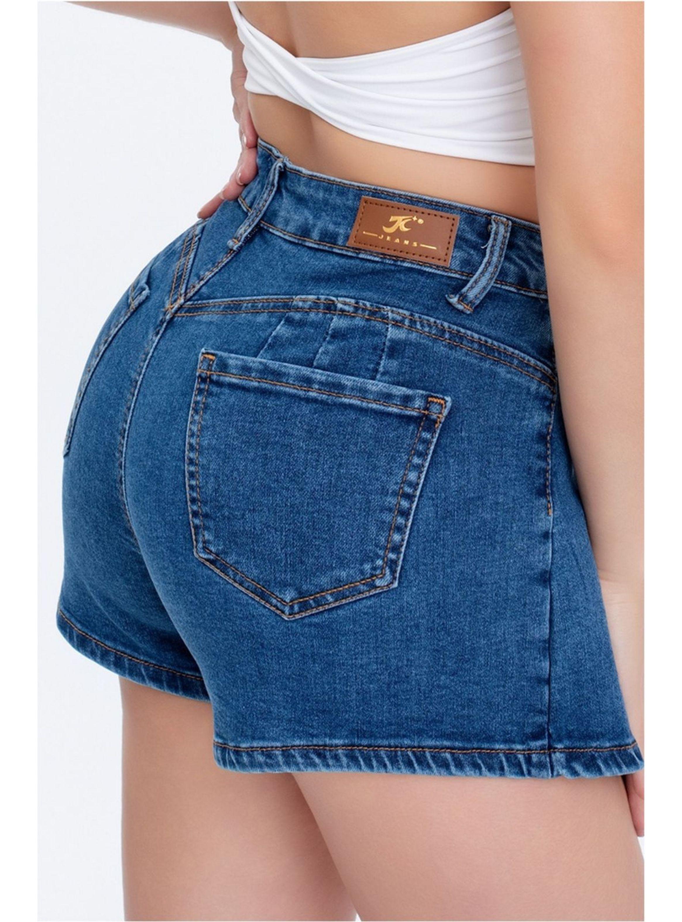 Short Tipo Mini Falda Juvenil Jeans Premium Elasticada 3017-2