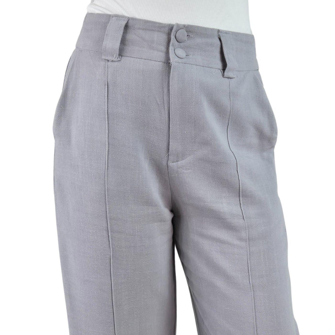 Pantalon Palazzo Premium Tipo Lino Semi Formal Casual Boton 902-2