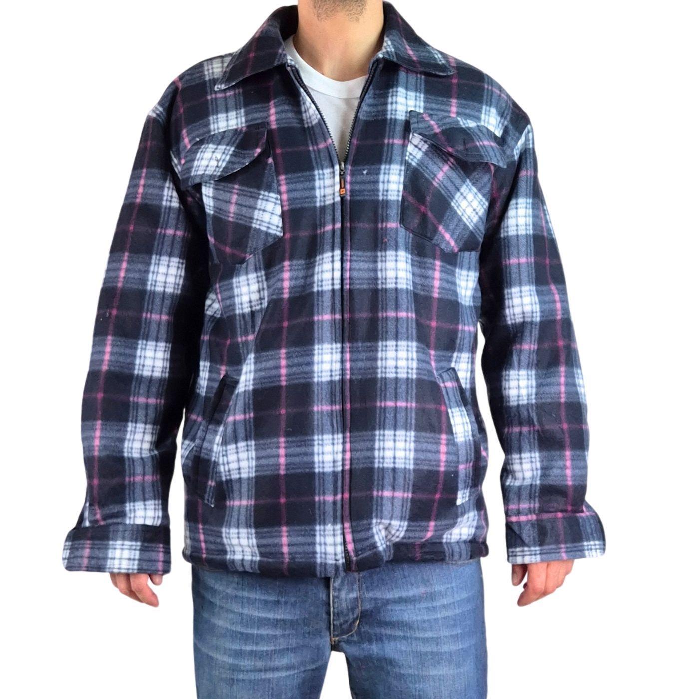 Chaqueta Hombre Invierno Leñadora A Cuadros Forrada Chiporro A178-0