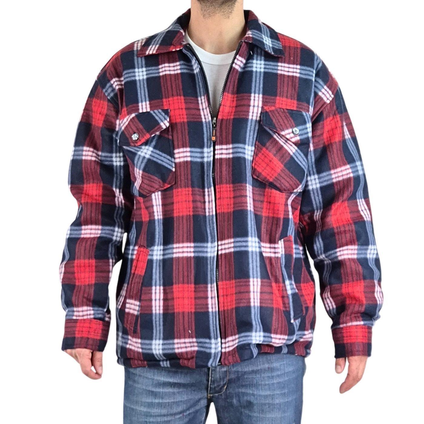 Chaqueta Hombre Invierno Leñadora A Cuadros Forrada Chiporro A178-0