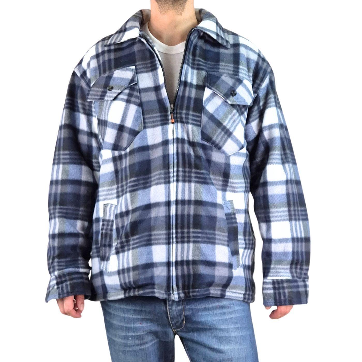 Chaqueta Hombre Invierno Leñadora A Cuadros Forrada Chiporro A178-0