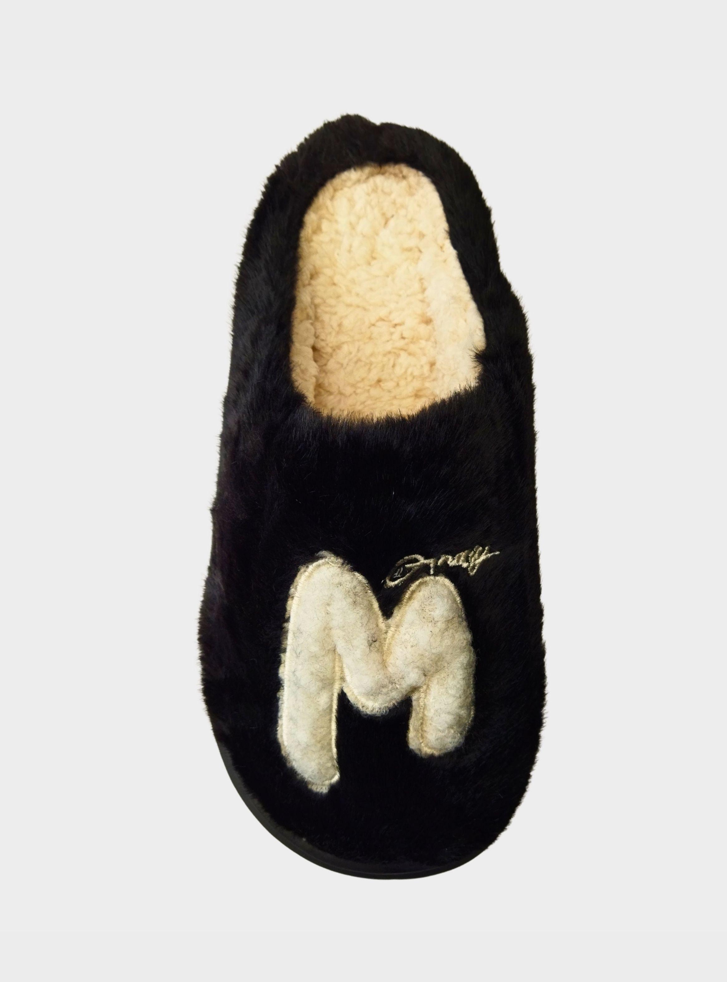 Pantufla Hombres Premium Zapato Descanso Felpa Diseño M 5436-4