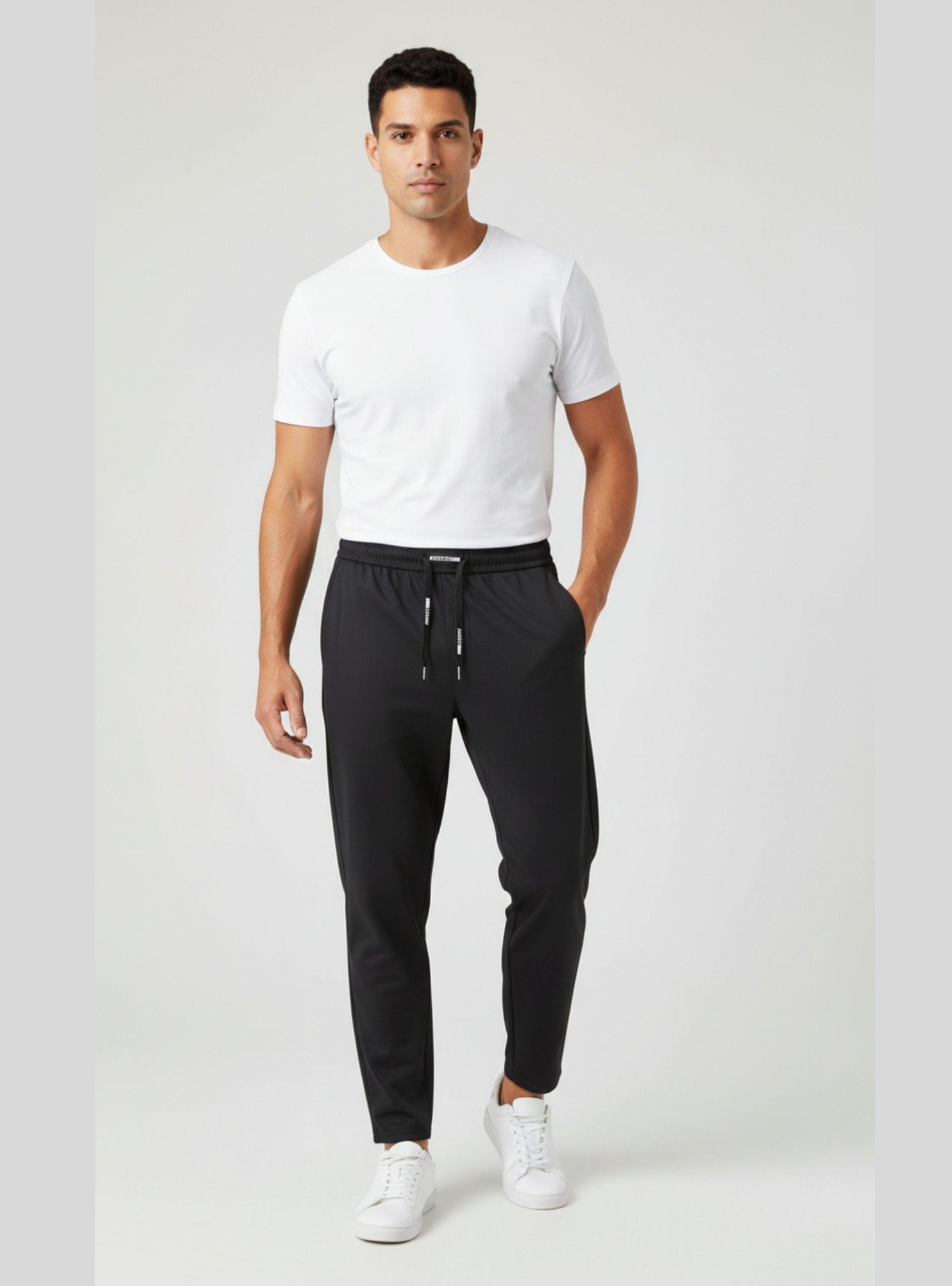 Pantalón Hombre Buzo Recto Liso Térmico Forro Interior Plush 97-1