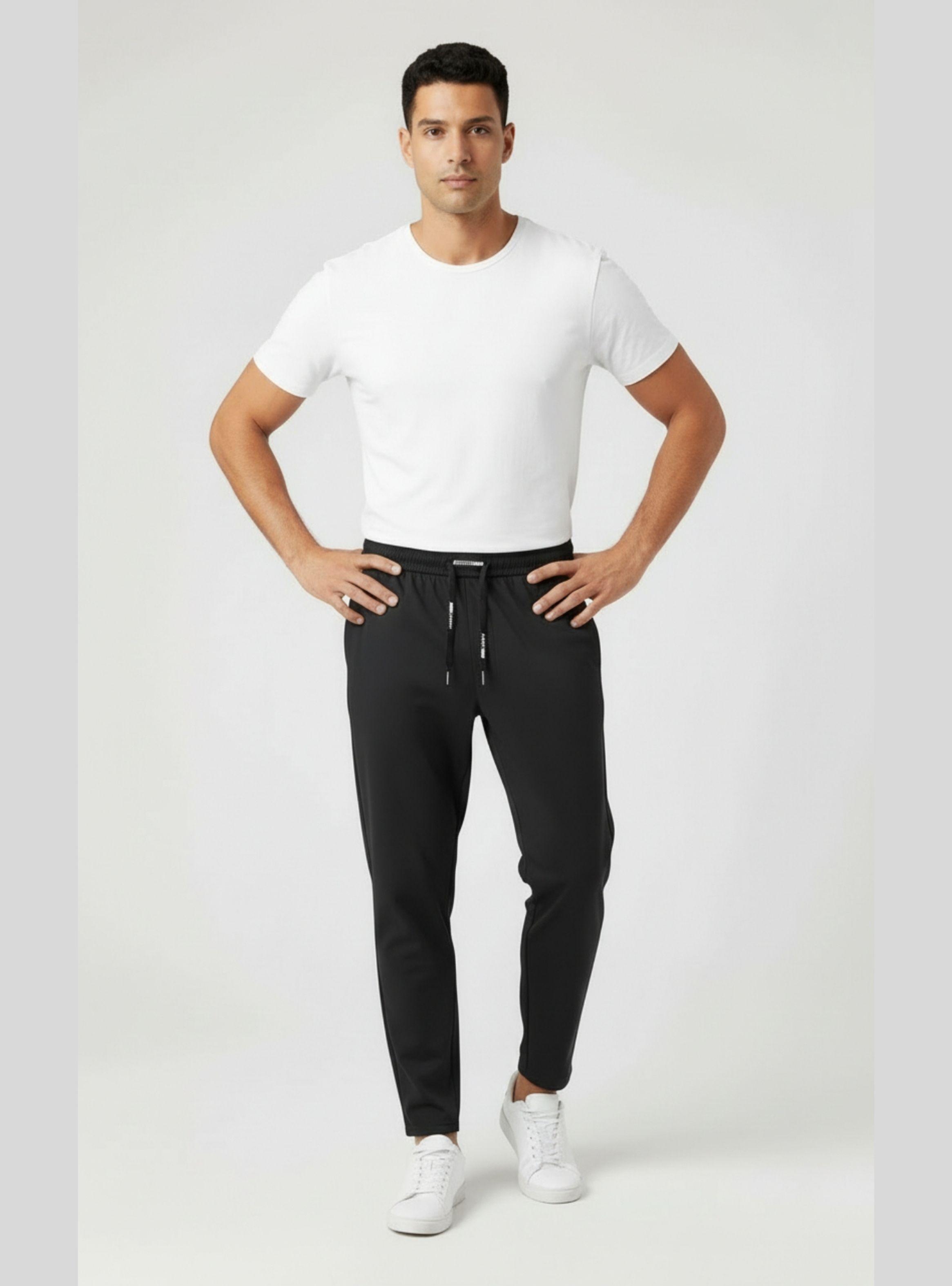 Pantalón Hombre Buzo Recto Liso Térmico Forro Interior Plush 97-2