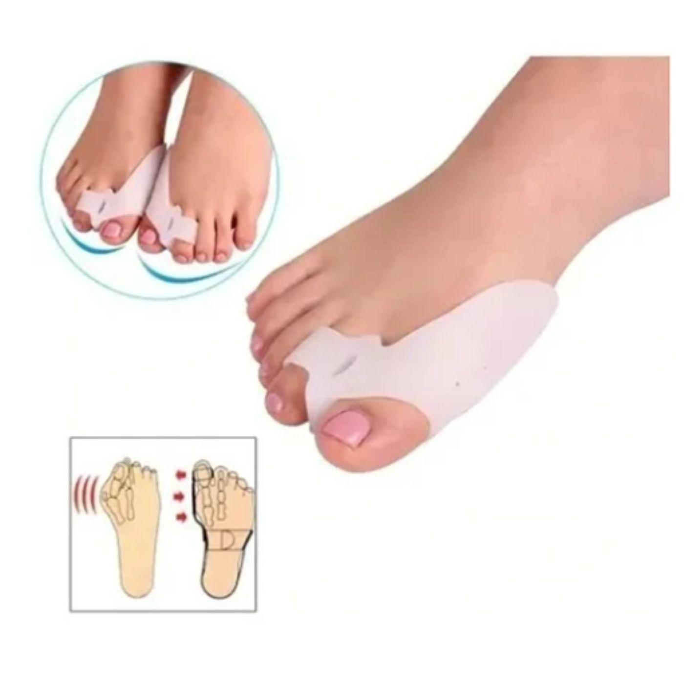 Pack 2 Pares Separador de Dedos Silicona Juanete 257-3