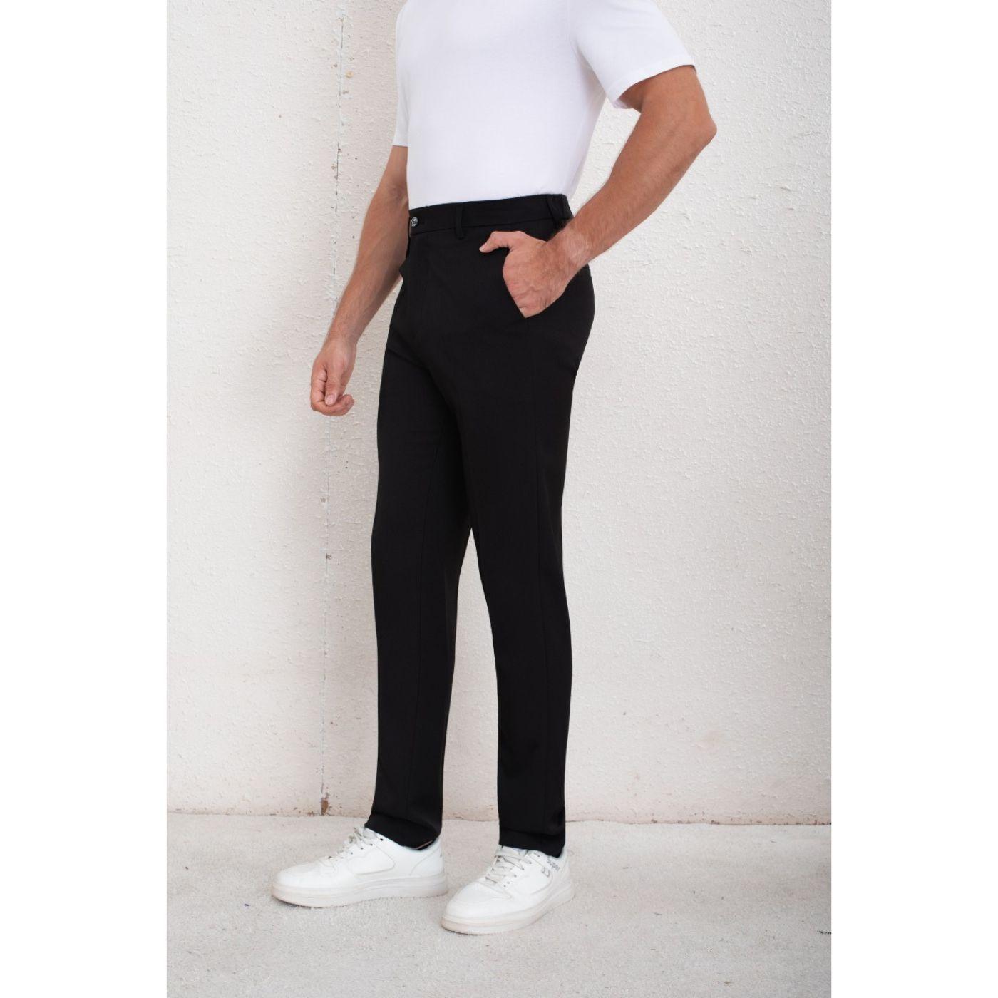 Pantalon De Vestir Clasico Hombre Formal Recto Boton 6010-2