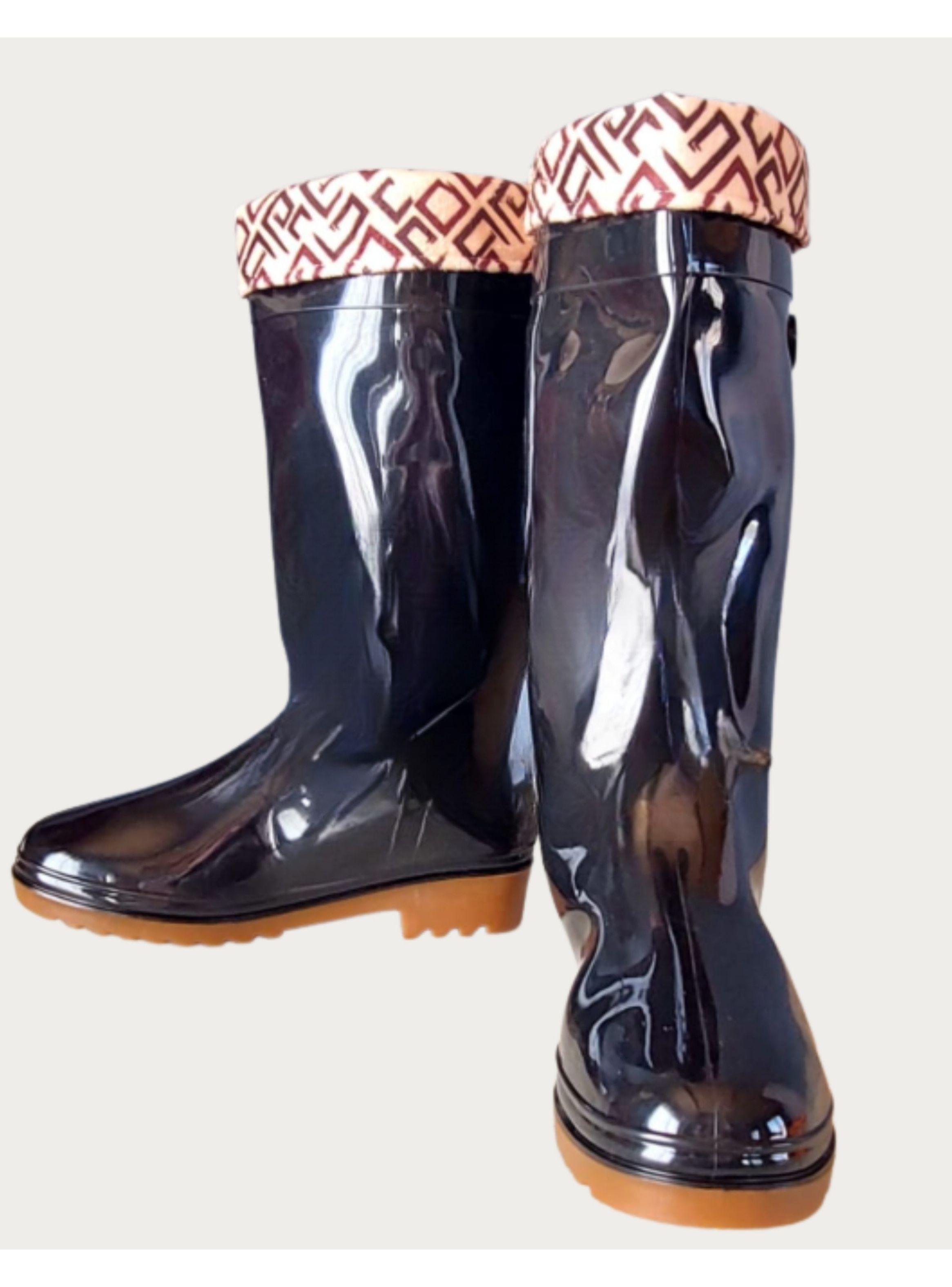 Botas Largas De Agua Mujer Forro Interior Desmontable B288-2