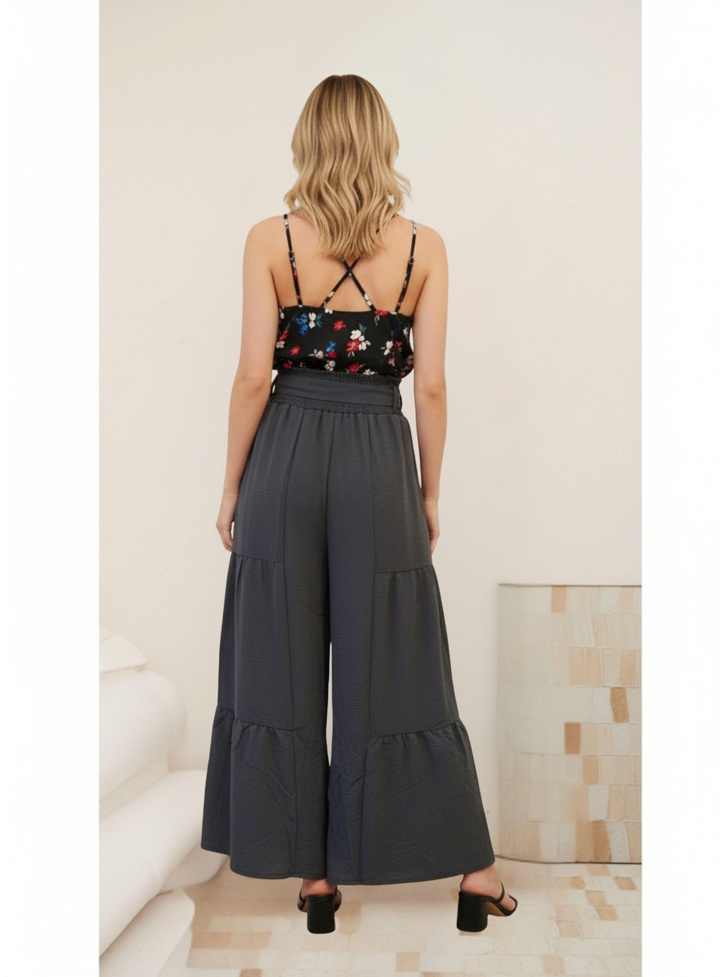 Pantalón Palazzo Mujer Liviano Primavera Verano 2606-1