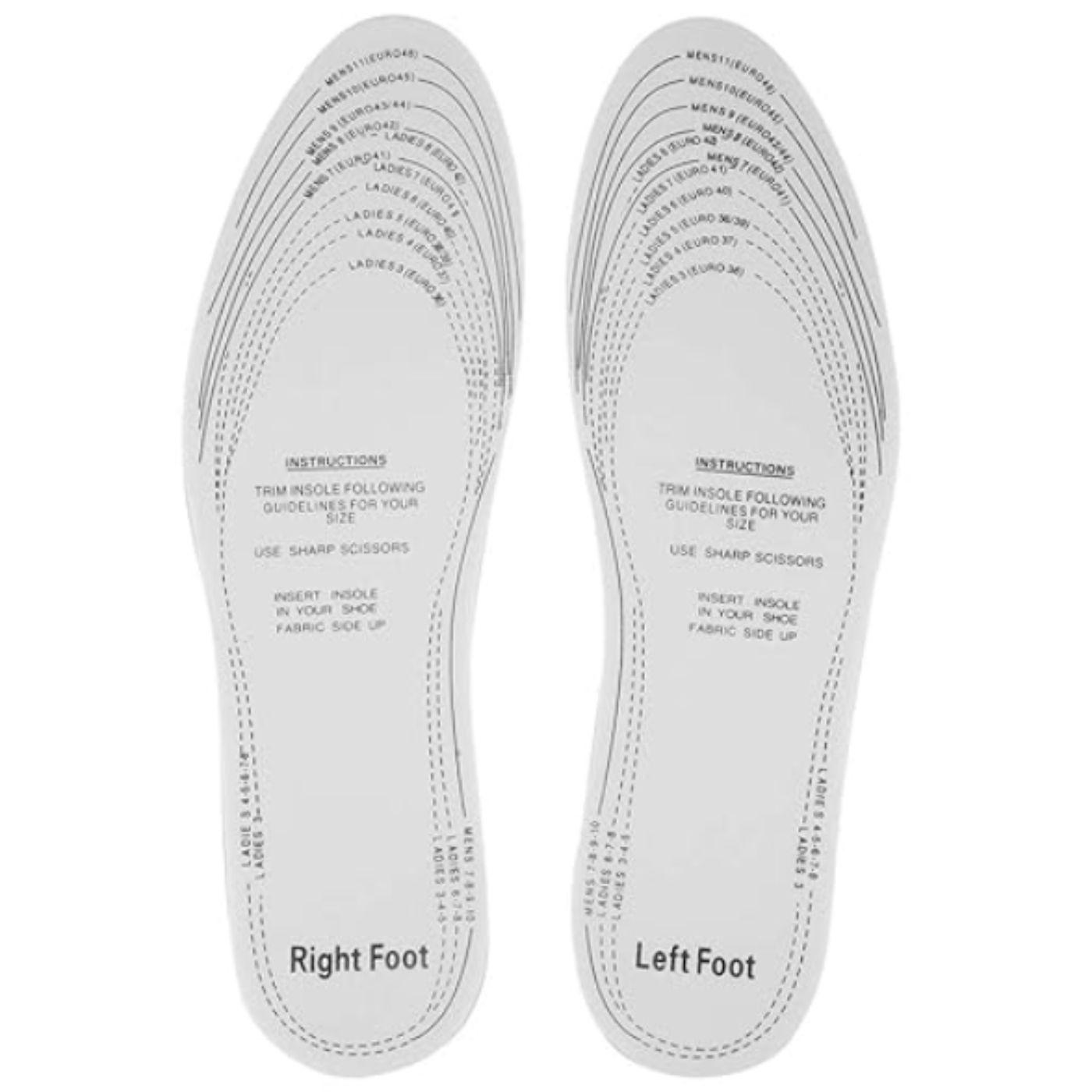 Pack 2 Pares Plantillas Antibacterianas Cuero Unisex 825-2
