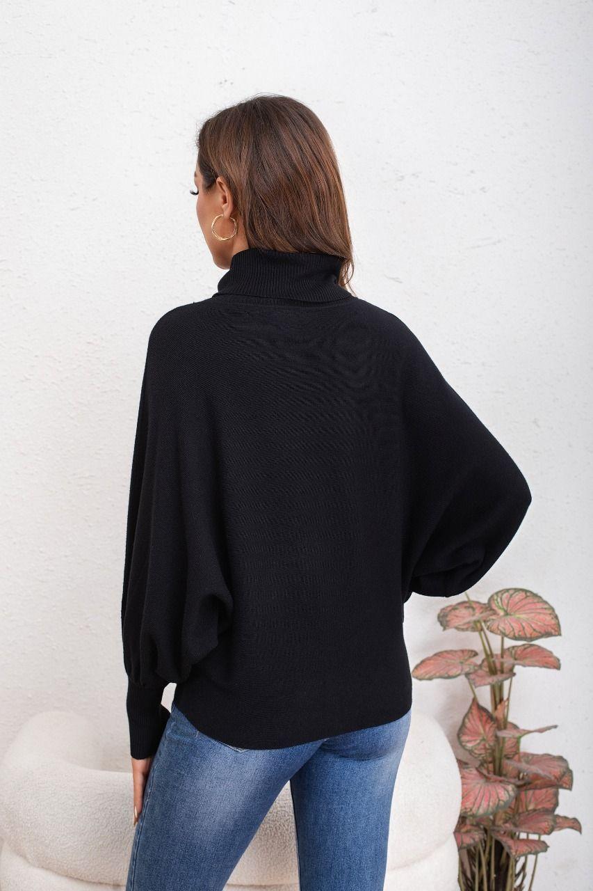 Sweater Mujer Manga Muercielago Larga Tejido Colores 5062-2