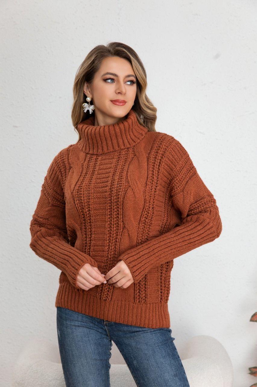Sweater Lana Mujer Otoño Invierno Grueso Diseños 7015-0