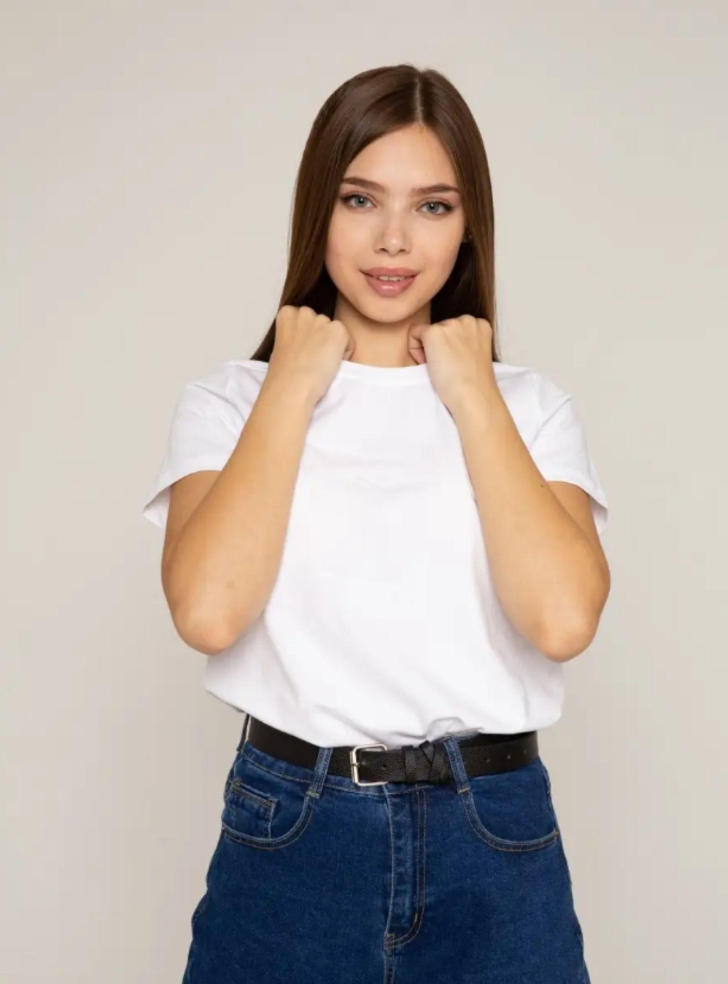 Polera Manga Corta Algodón Mujer Lisa Basic-2