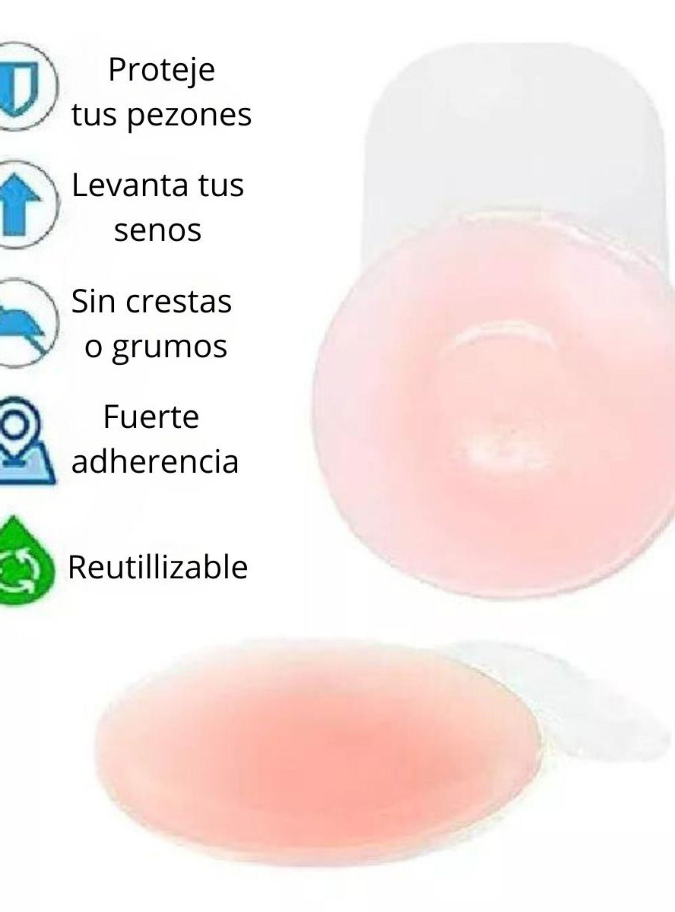 Pack 2 Pares Cubre Pezon Silicona Push Up Adhesivo 406-6
