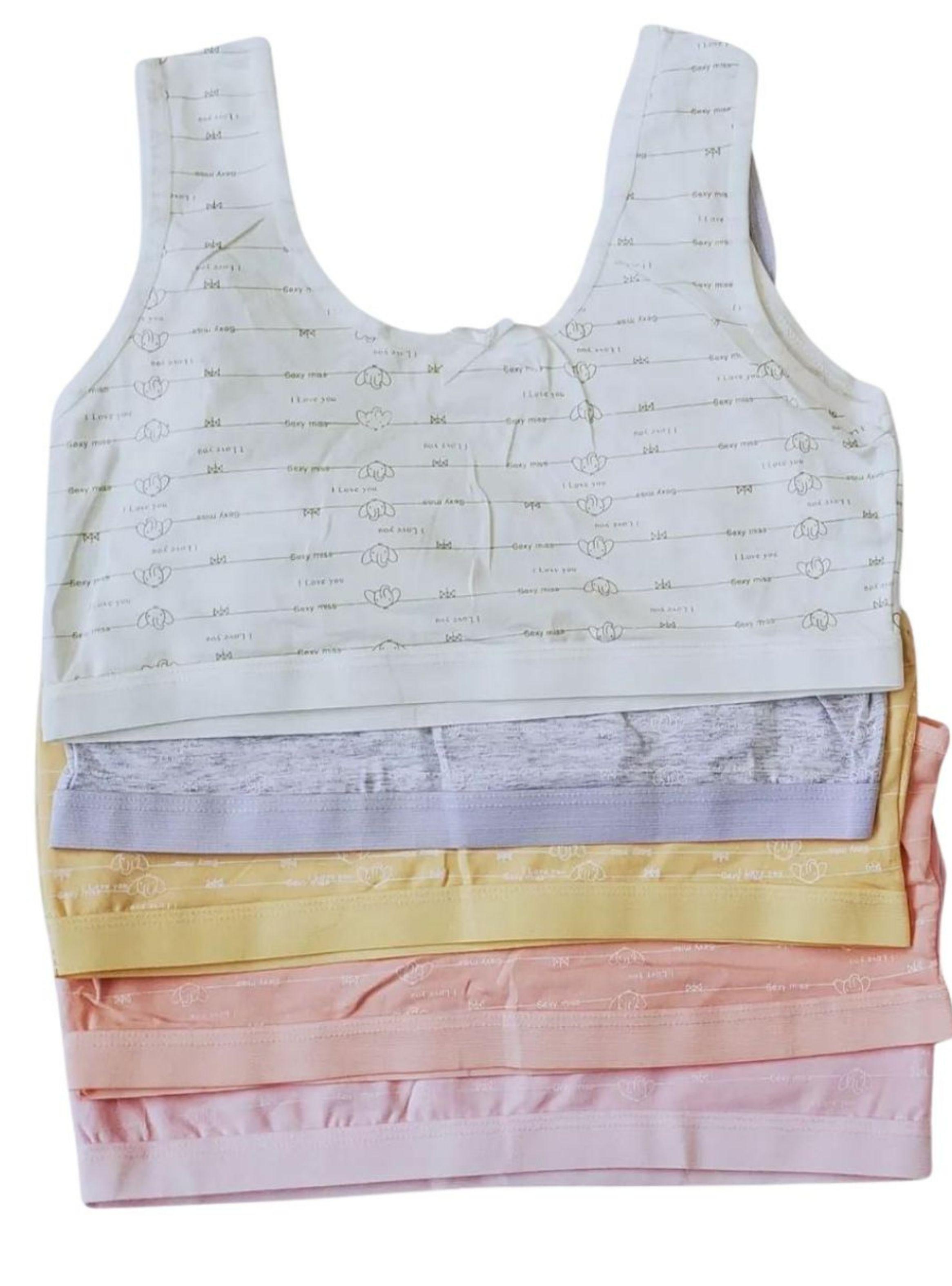 Pack 2 Sosten Juvenil Niñas Lolas Algodón Suave LINEAS 304-4