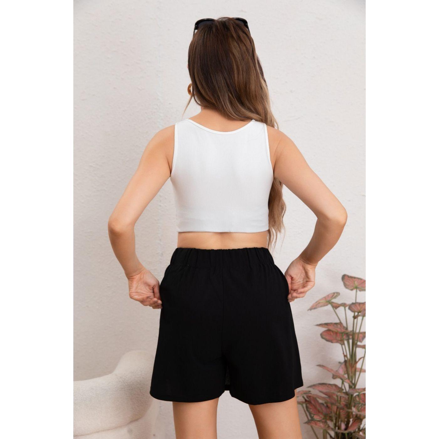 Mini Falda Short Mujer Elastizada Tiro Alto Excelente Calidad 0109-2