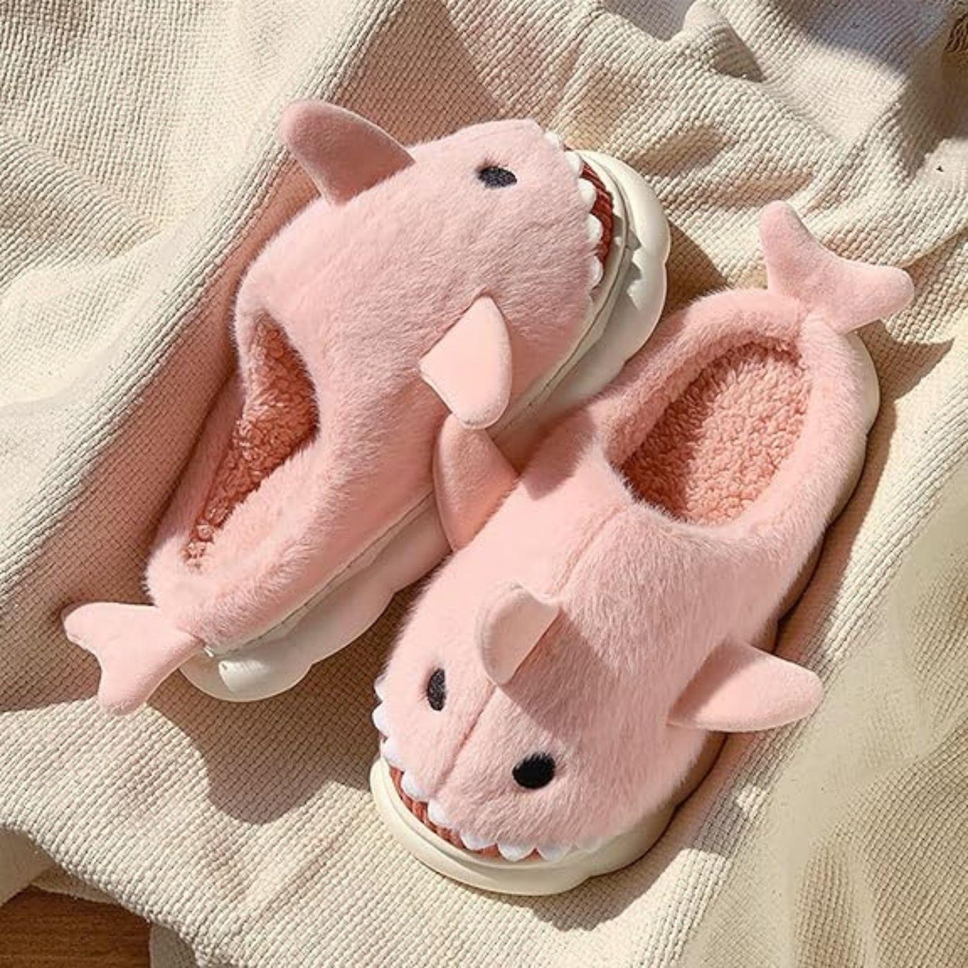 Pantufla Zapato Descanso Niños Diseños Tiburón suela Confortable 4245-4