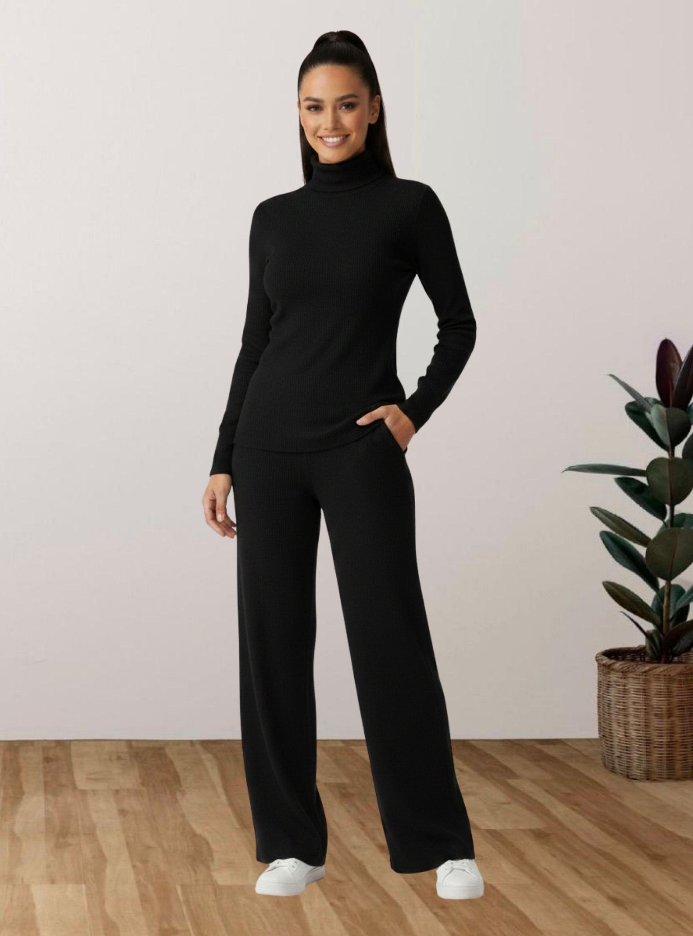 Conjunto 2 Piezas Mujer Tejido Lanilla Sweater + Pantalón 5096-0
