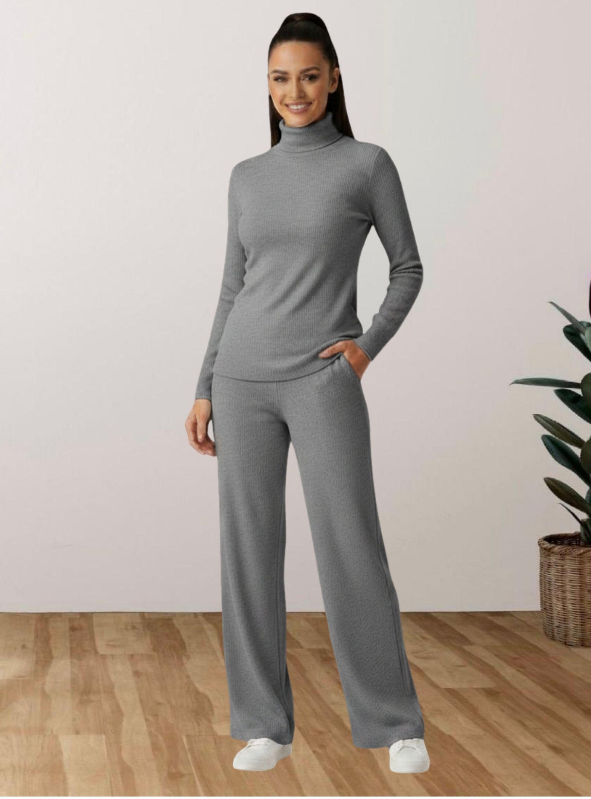 Conjunto 2 Piezas Mujer Tejido Lanilla Sweater + Pantalón 5096-0