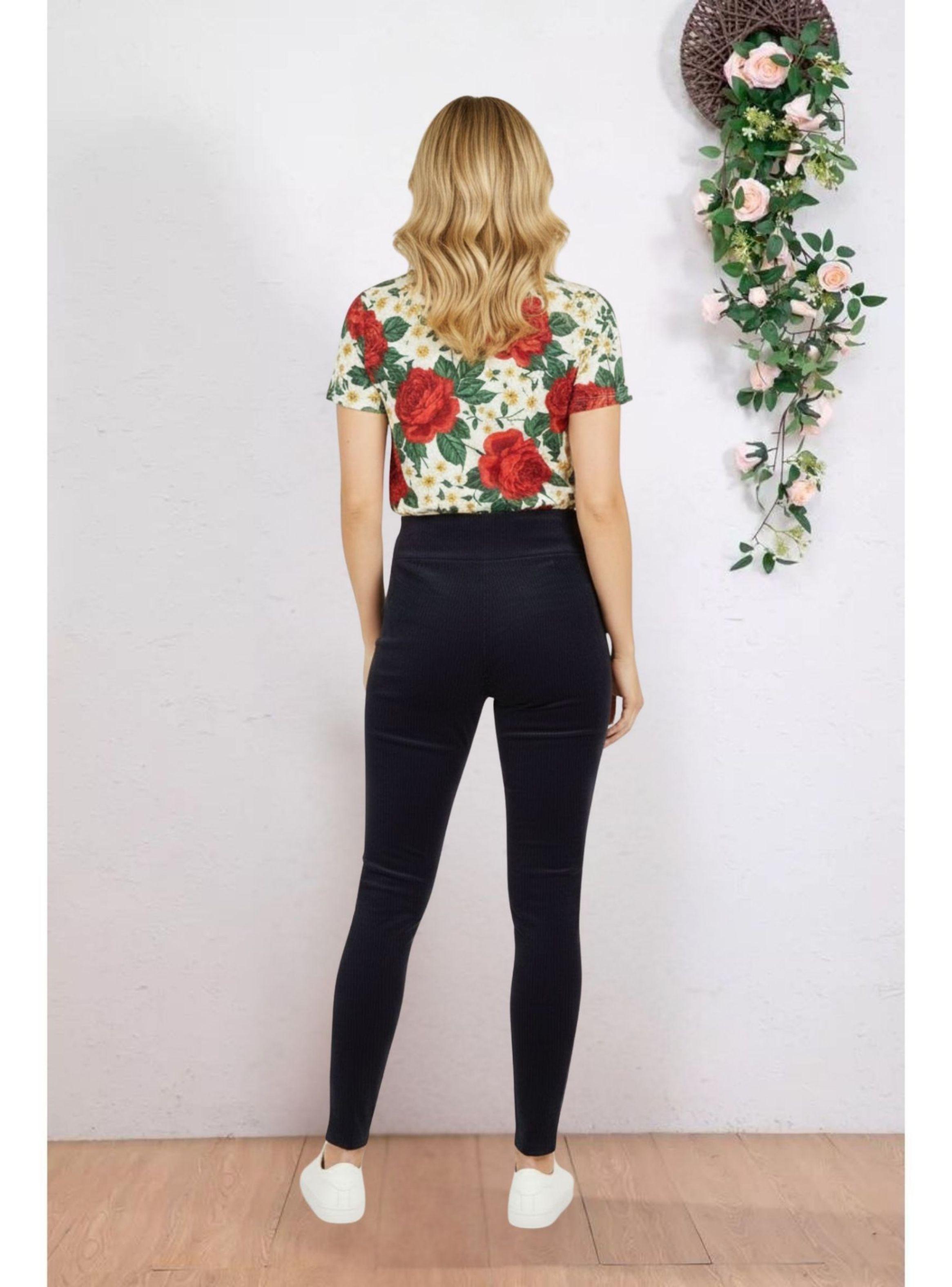 Pantalón Calza Mujer Invierno Forro Piel Bolsillos Cierre 626-2