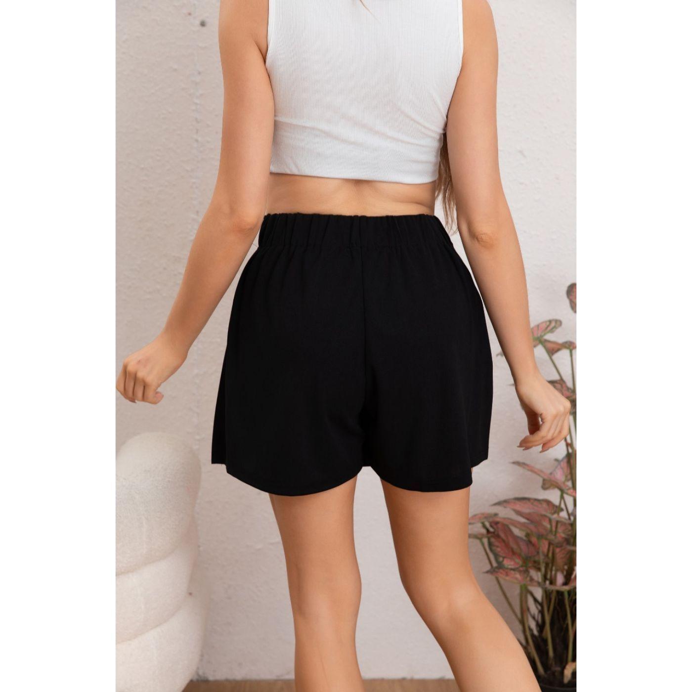 Mini Falda Short Recta Mujer Elastizada Tiro Alto Excelente Calidad108-2