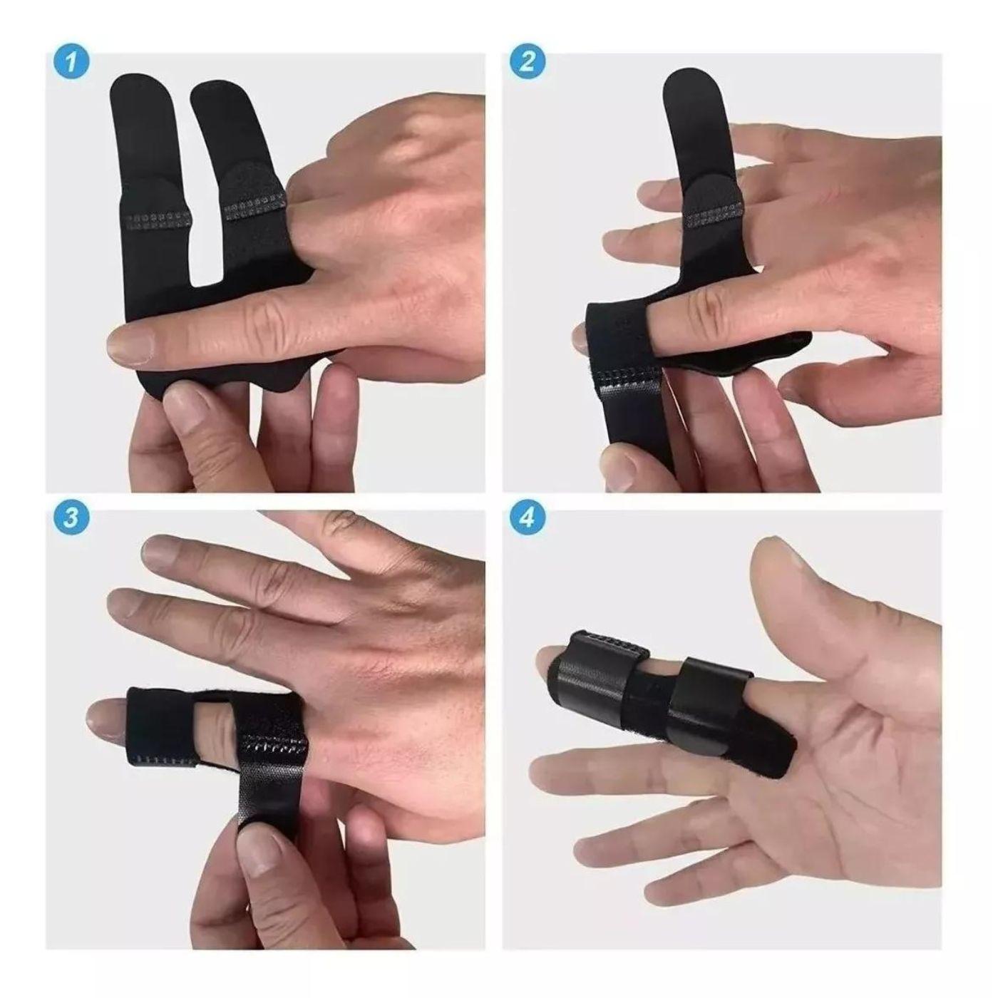 Inmovilizador De Dedos Con Férula Ajustable Corrector Dedo-3