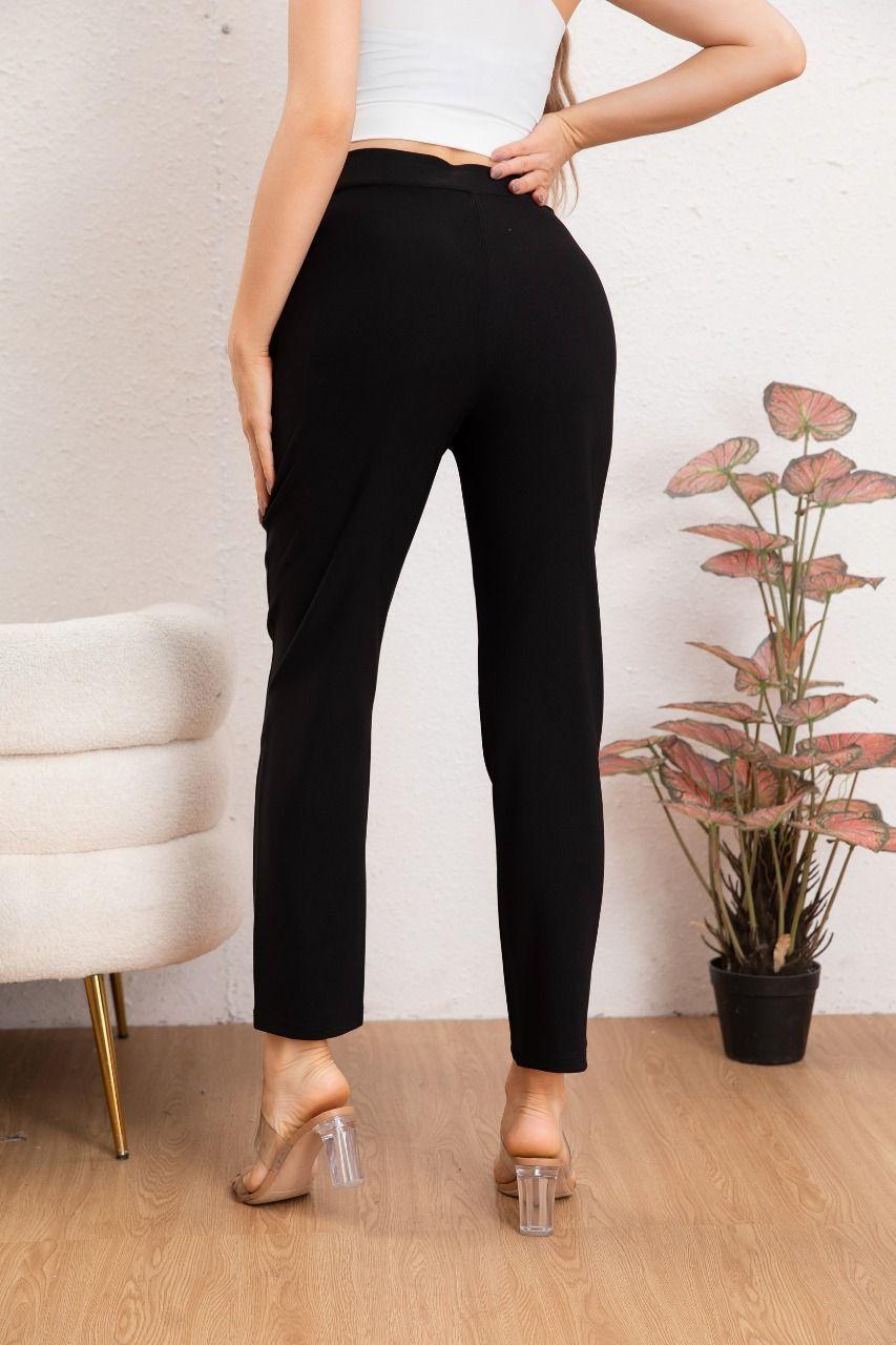 Pantalón de Vestir Pitillo Tiro Alto Semi Formal Mujer Calza 7006-3