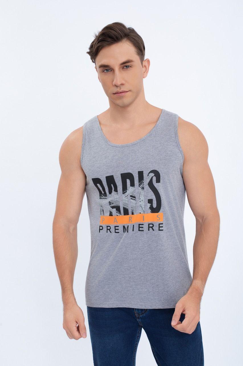 Polera Musculosa Hombre Sin Mangas Paris Colores 7604-1