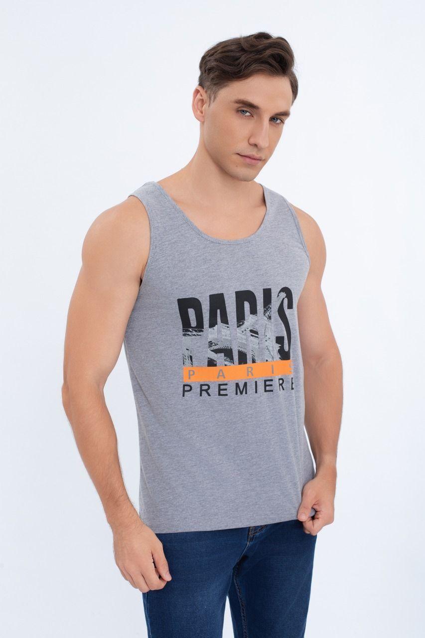 Polera Musculosa Hombre Sin Mangas Paris Colores 7604-2