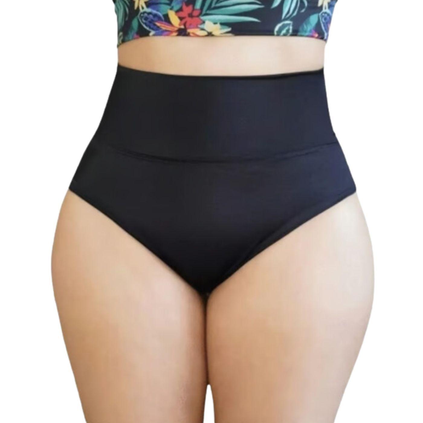 Traje de Baño Mujer Bikini Modelador Semi Colaless Tiro Extra Alto 301-1