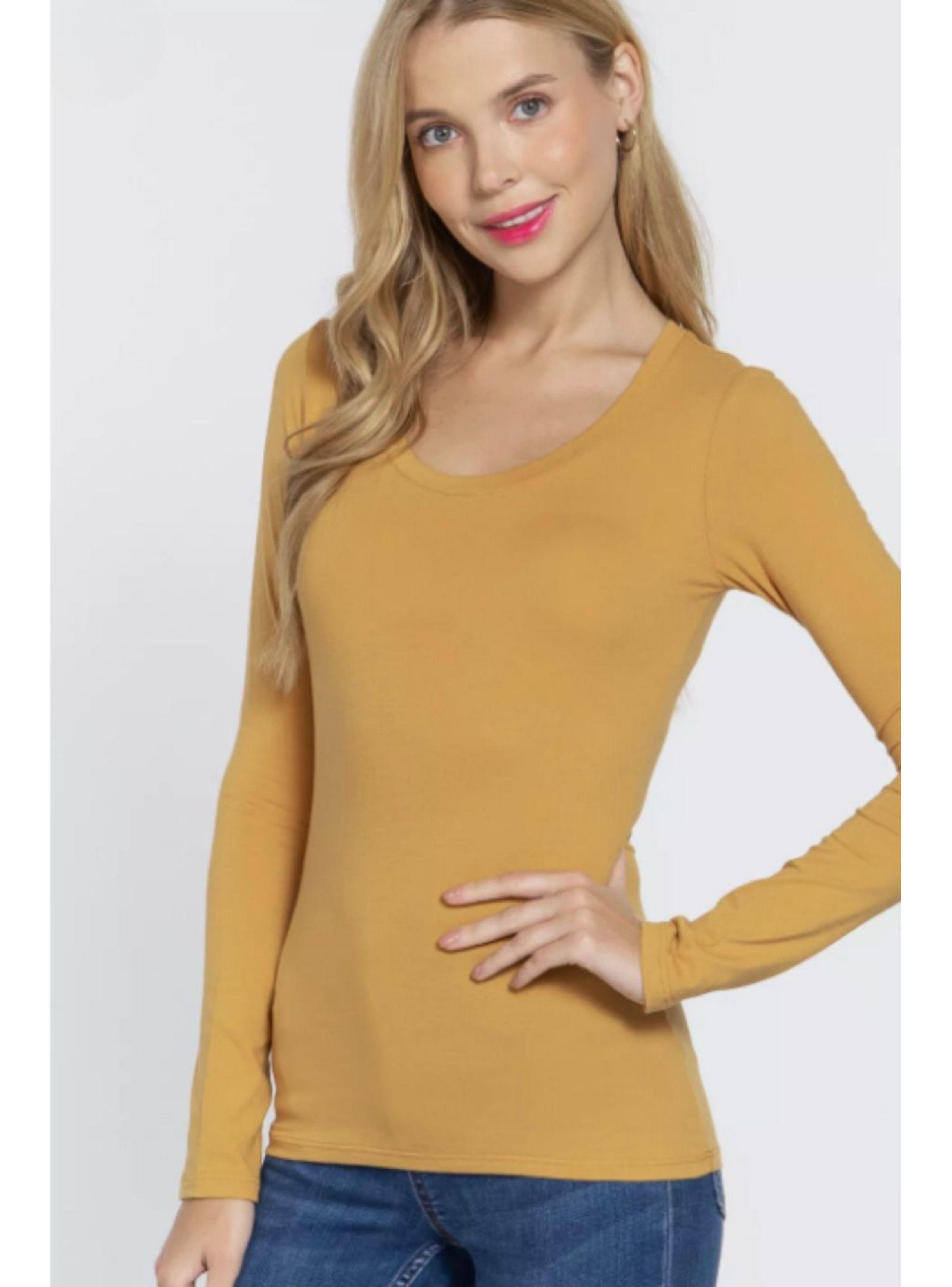Camiseta Mujer Elasticada Manga Larga Bambu 2123-0