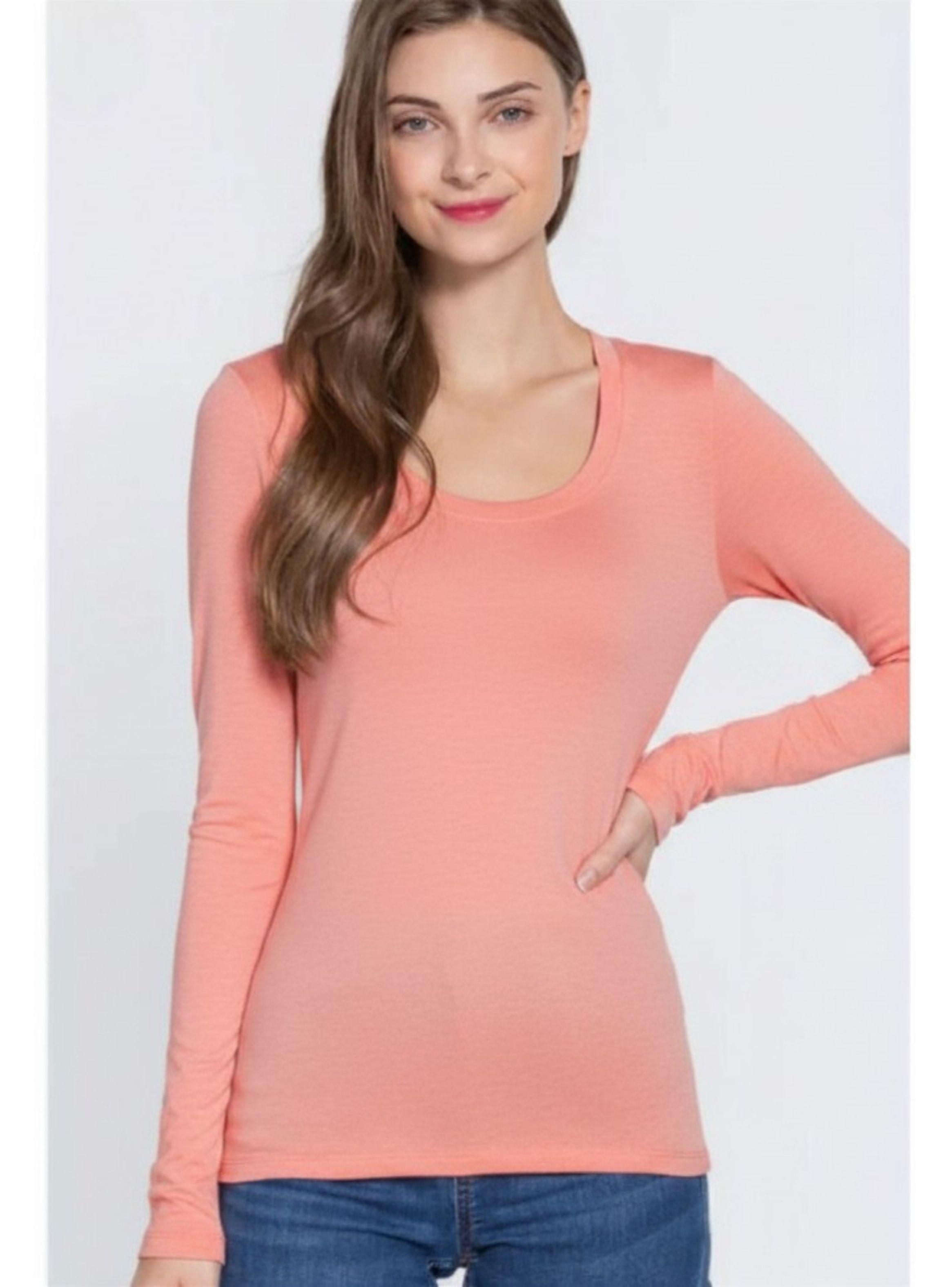 Camiseta Mujer Elasticada Manga Larga Bambu 2123-0