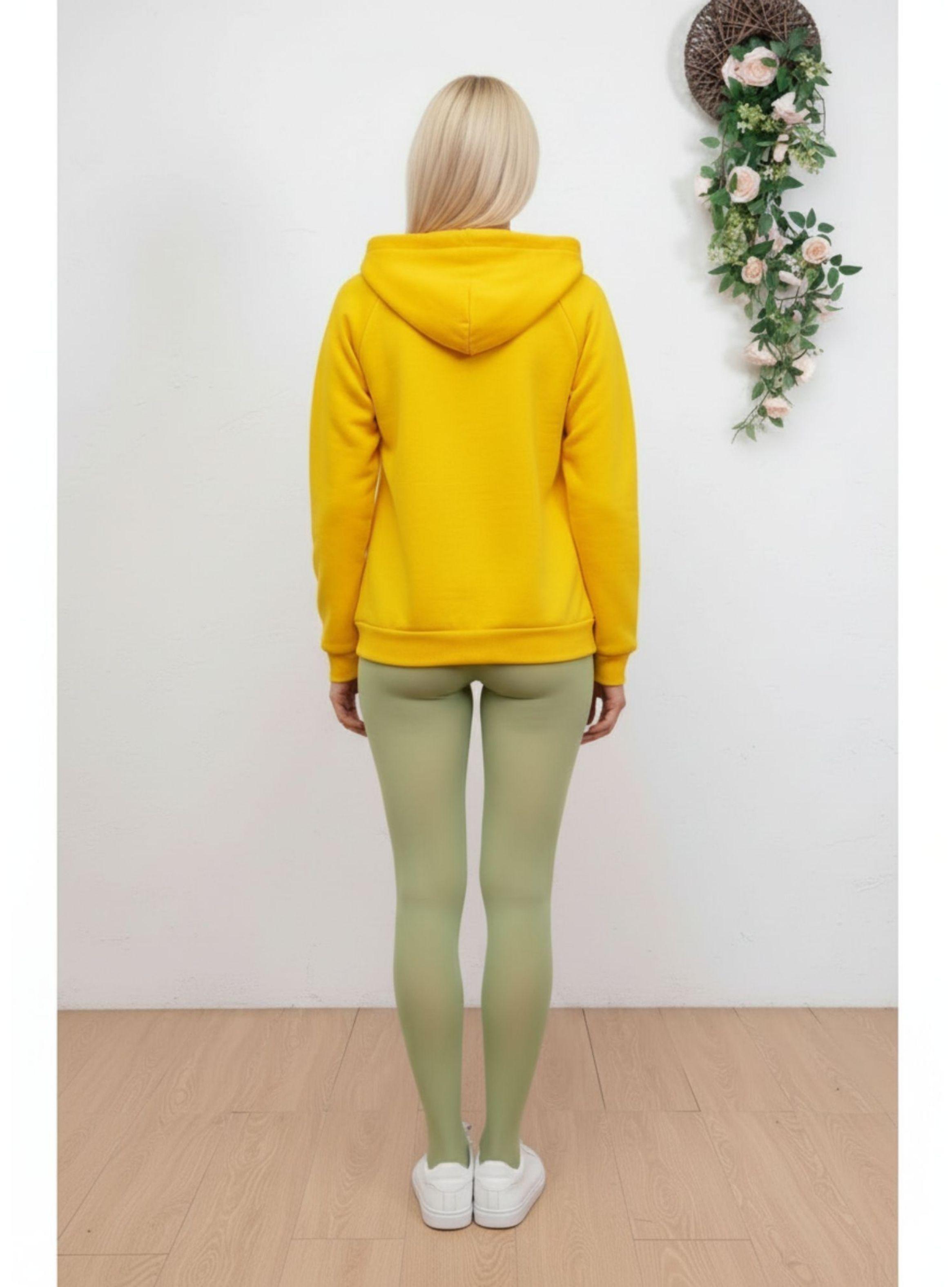 Poleron Algodón Mujer Frisado Corto Cierre Colores 9255-2