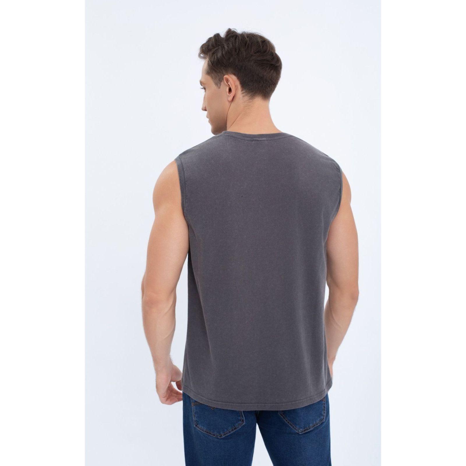 Polera Musculosa Hombre Algodón Sin Mangas Colores Sin Diseño 7600-3