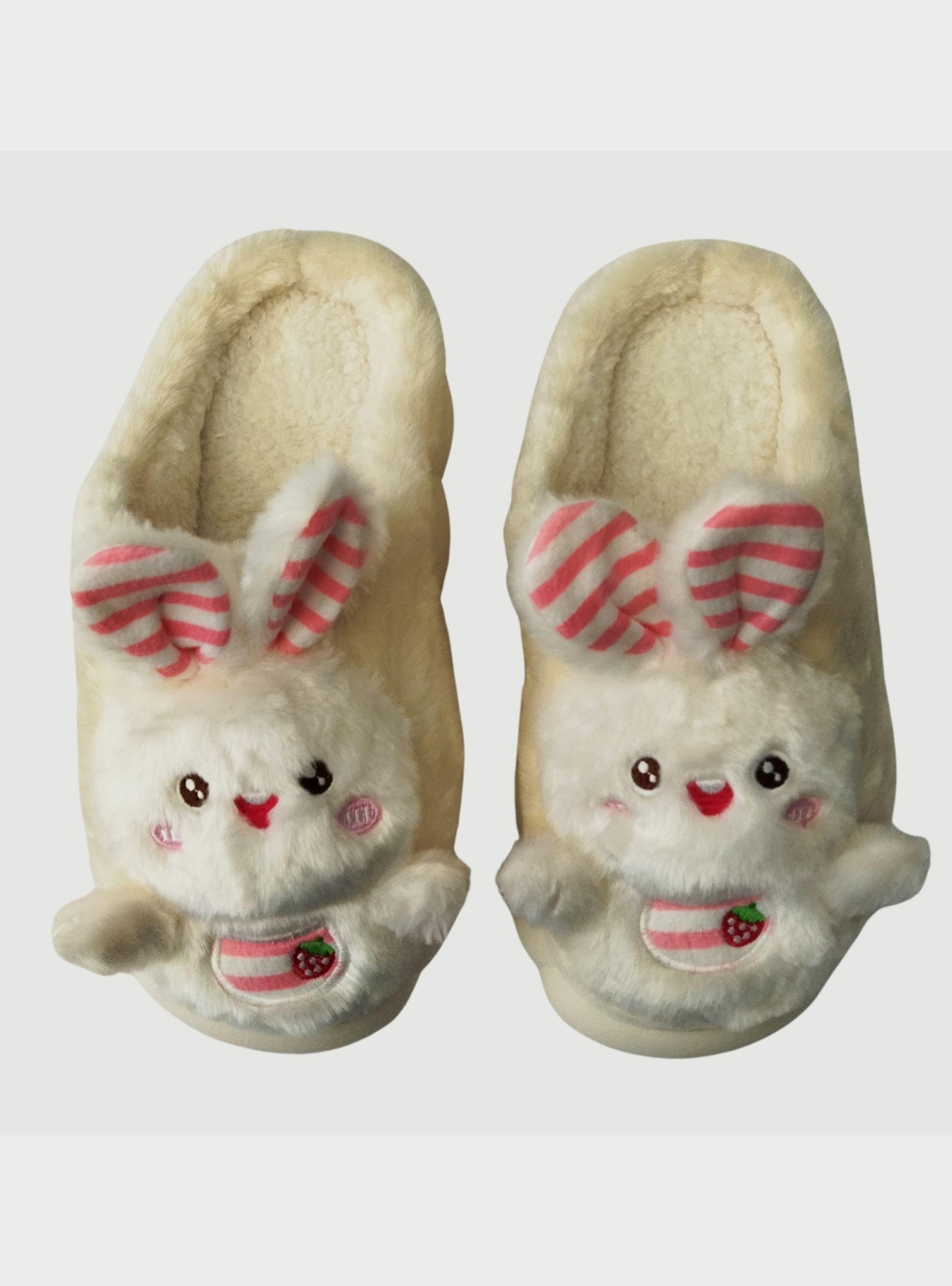 Pantuflas Mujer Antideslizante Suela Confortable Conejito 5419-1