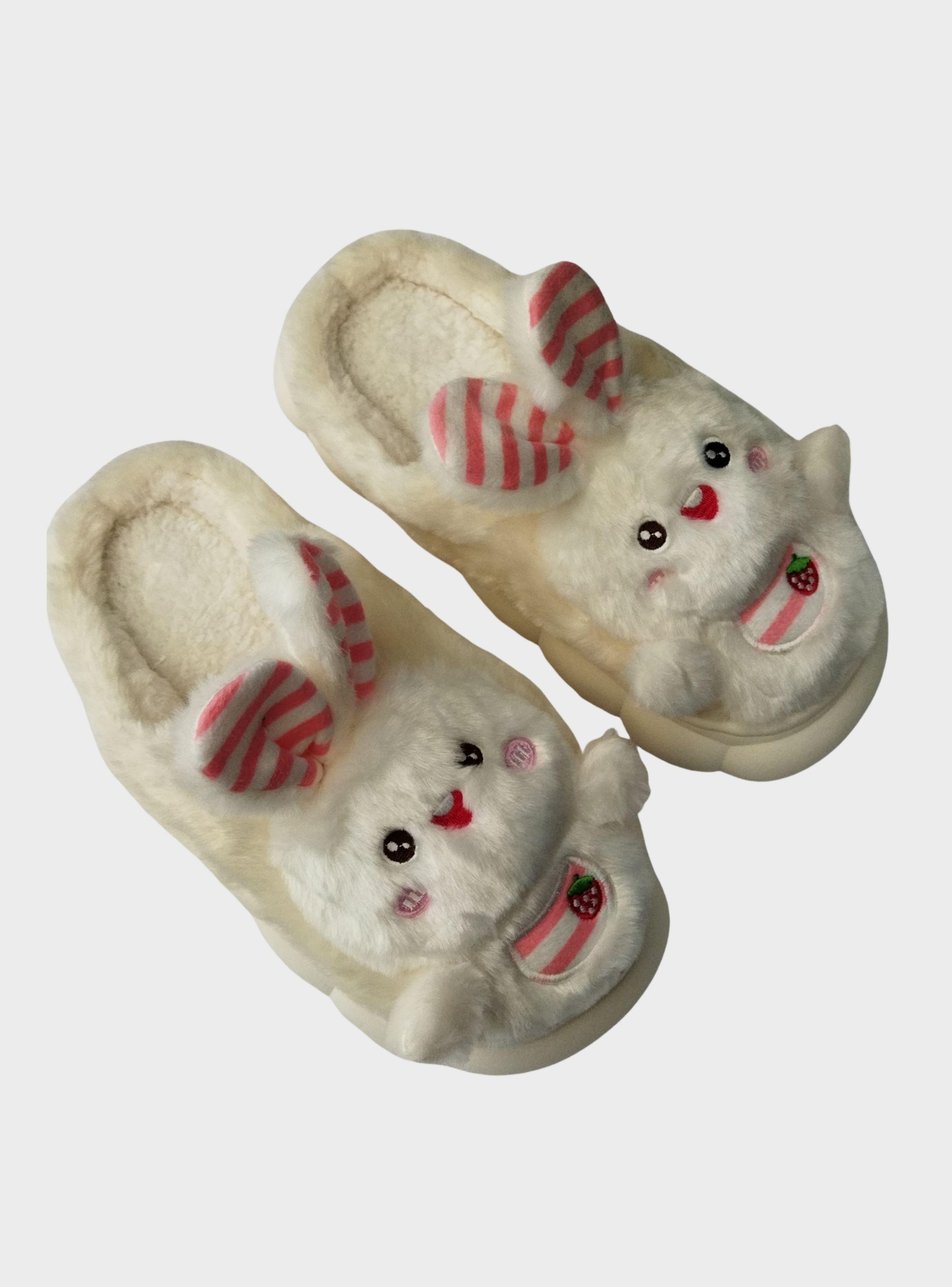 Pantuflas Mujer Antideslizante Suela Confortable Conejito 5419-4