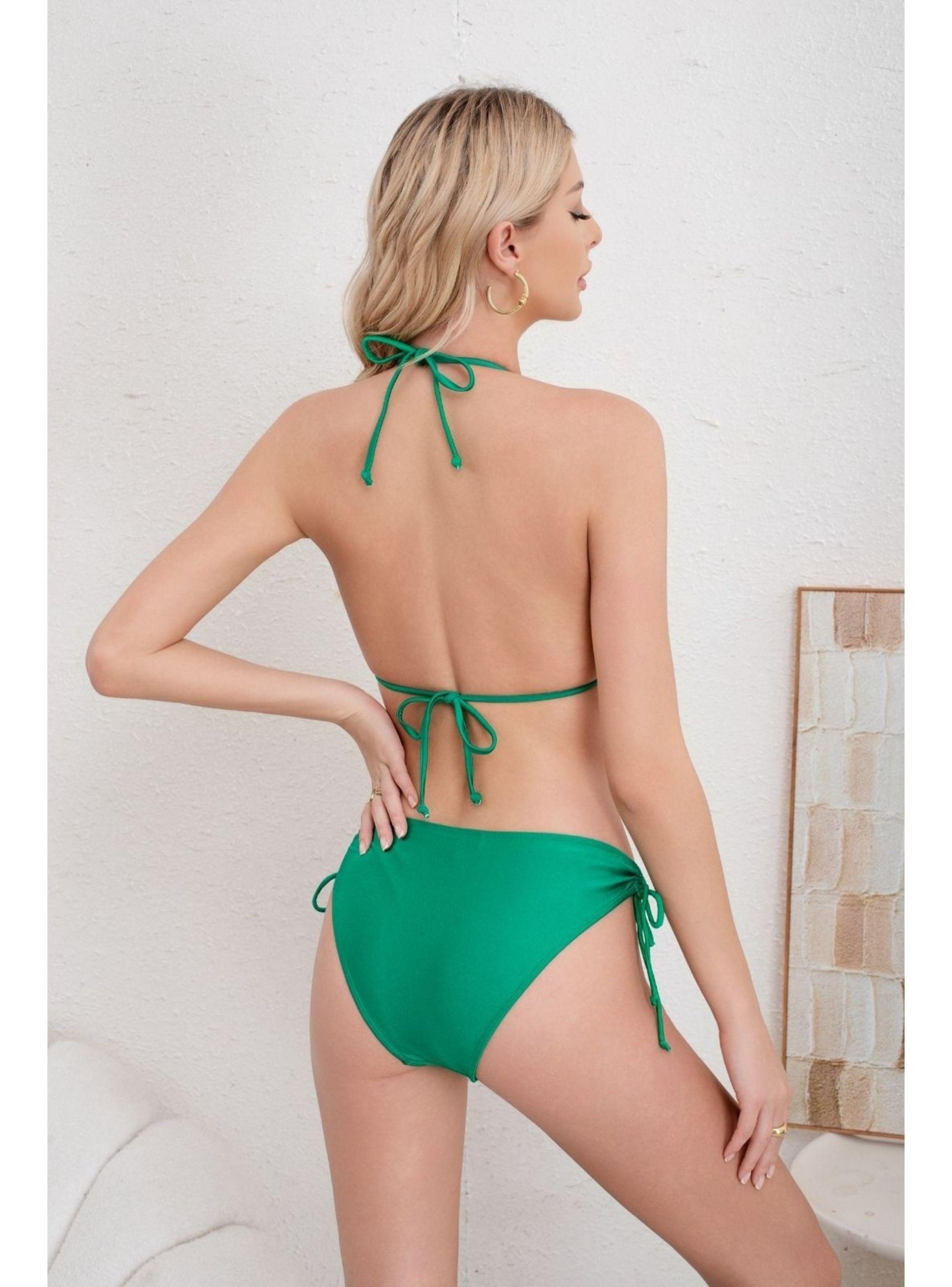 Traje De Baño Mujer Bikini 2 Piezas Triangulo Tanga 389-3