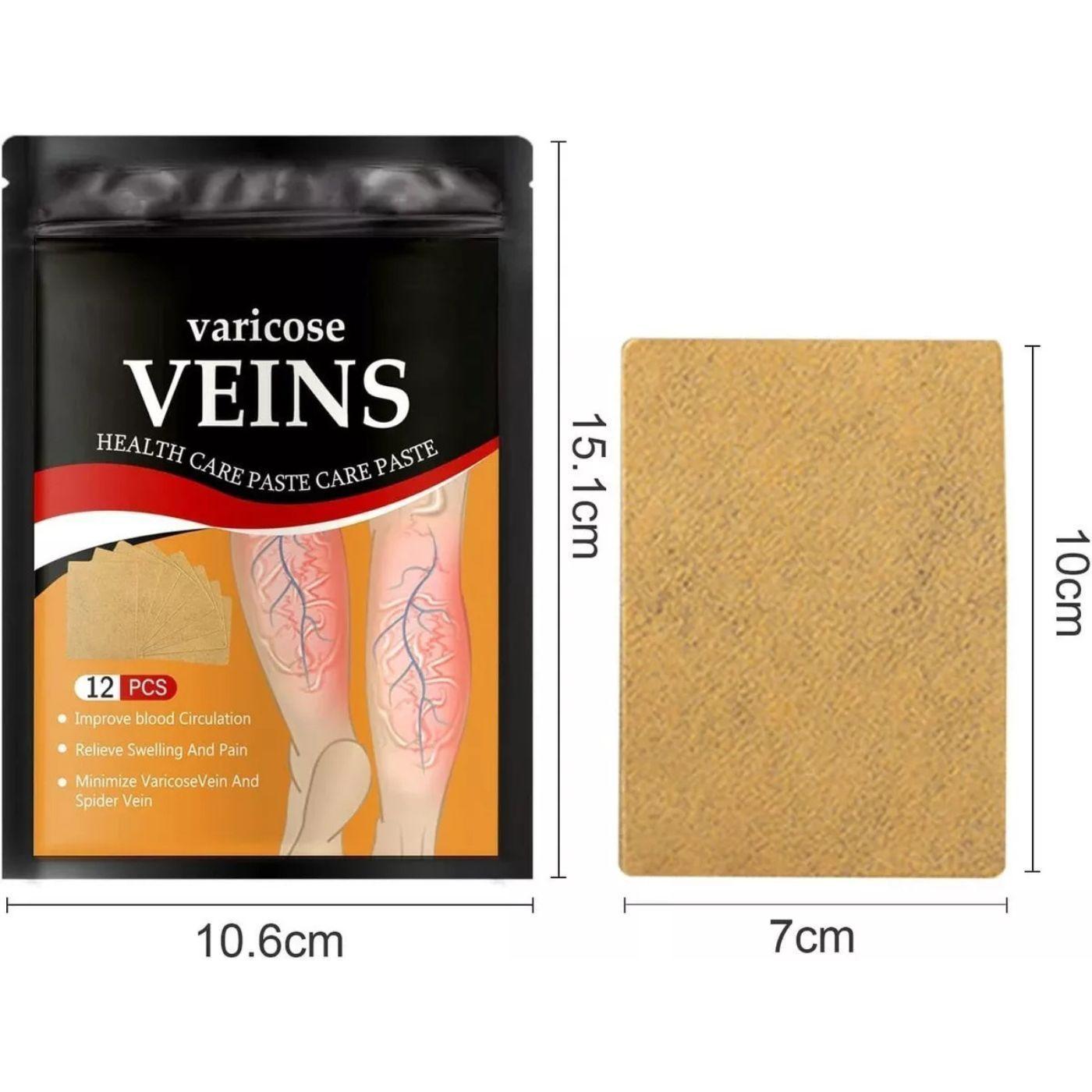 Pack 24 Parches Para Piernas Eliminacion Venas Varicosas 906-2