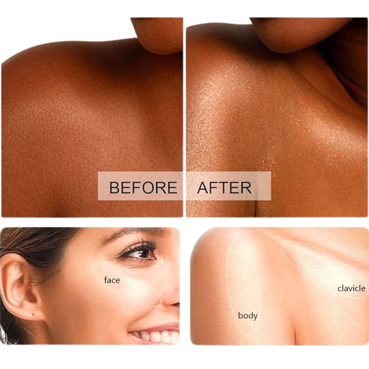 Spray Iluminador Para Rostro Cuerpo y Pelo -1