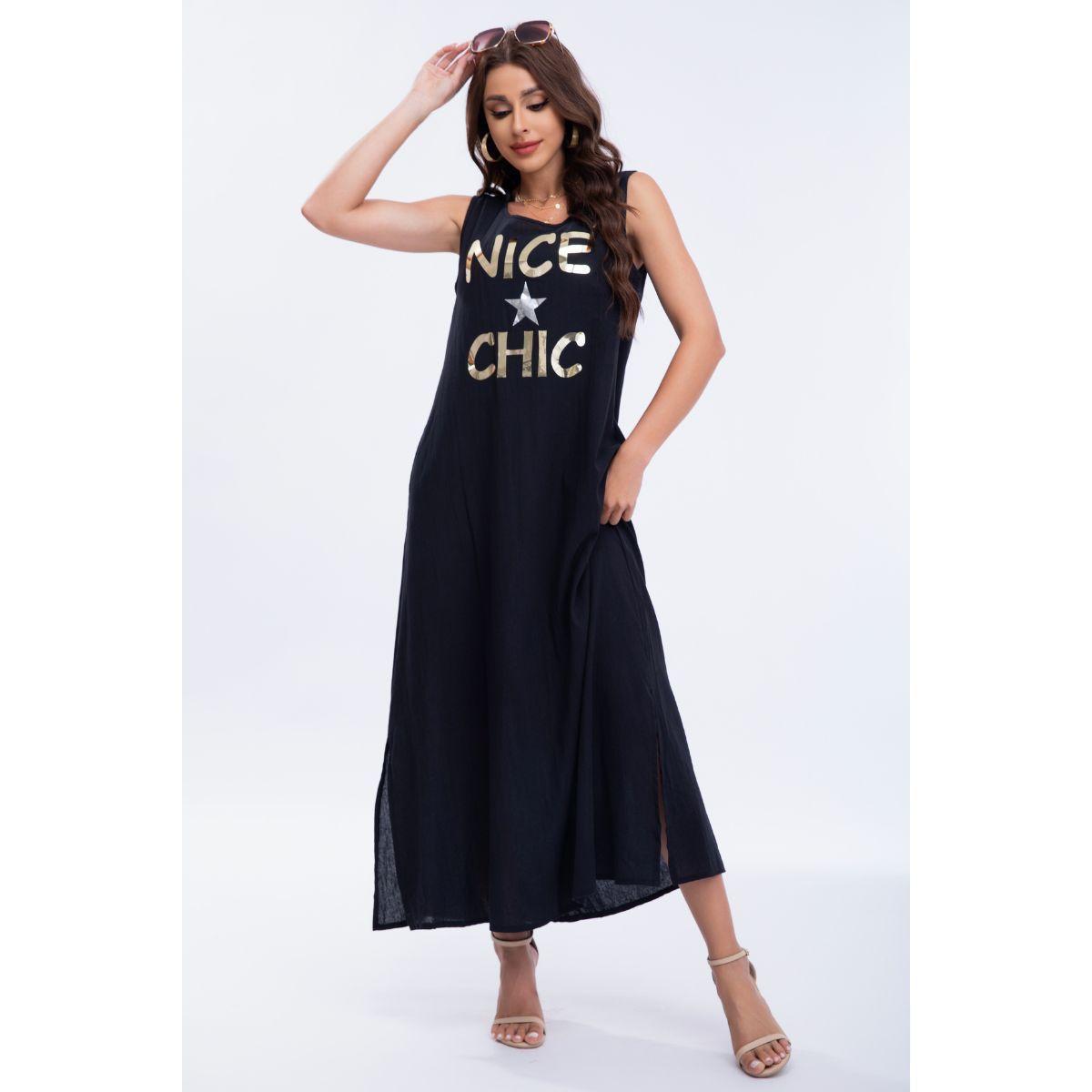 Vestido Lino Largo Primavera Verano Mujer Variedad Colores 300-2