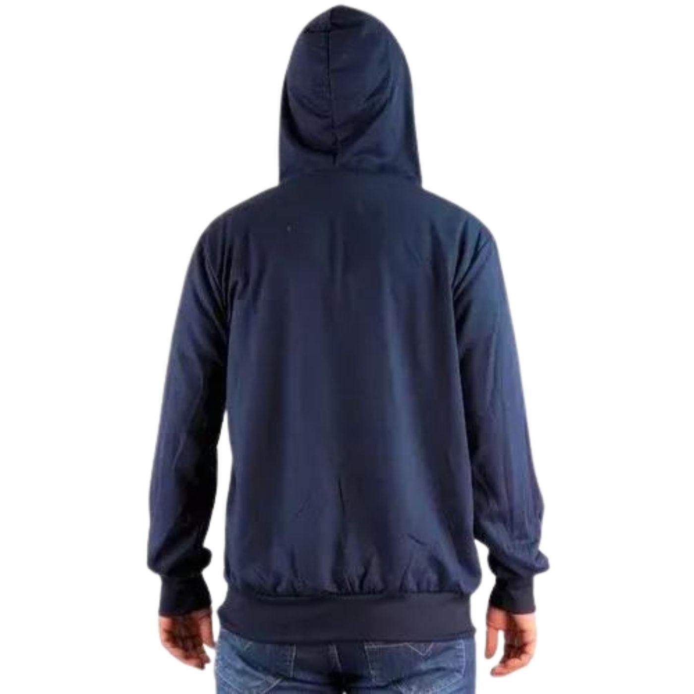 Poleron Hombre Escolar Forro Polar Cierre Capucha Bolsillos 3629-3