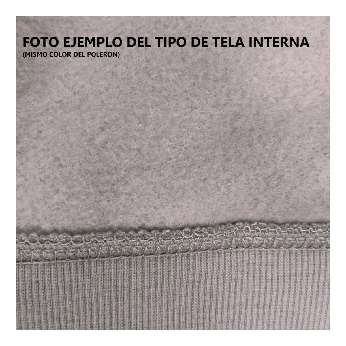 Poleron Hombre Escolar Forro Polar Cierre Capucha Bolsillos 3629-4