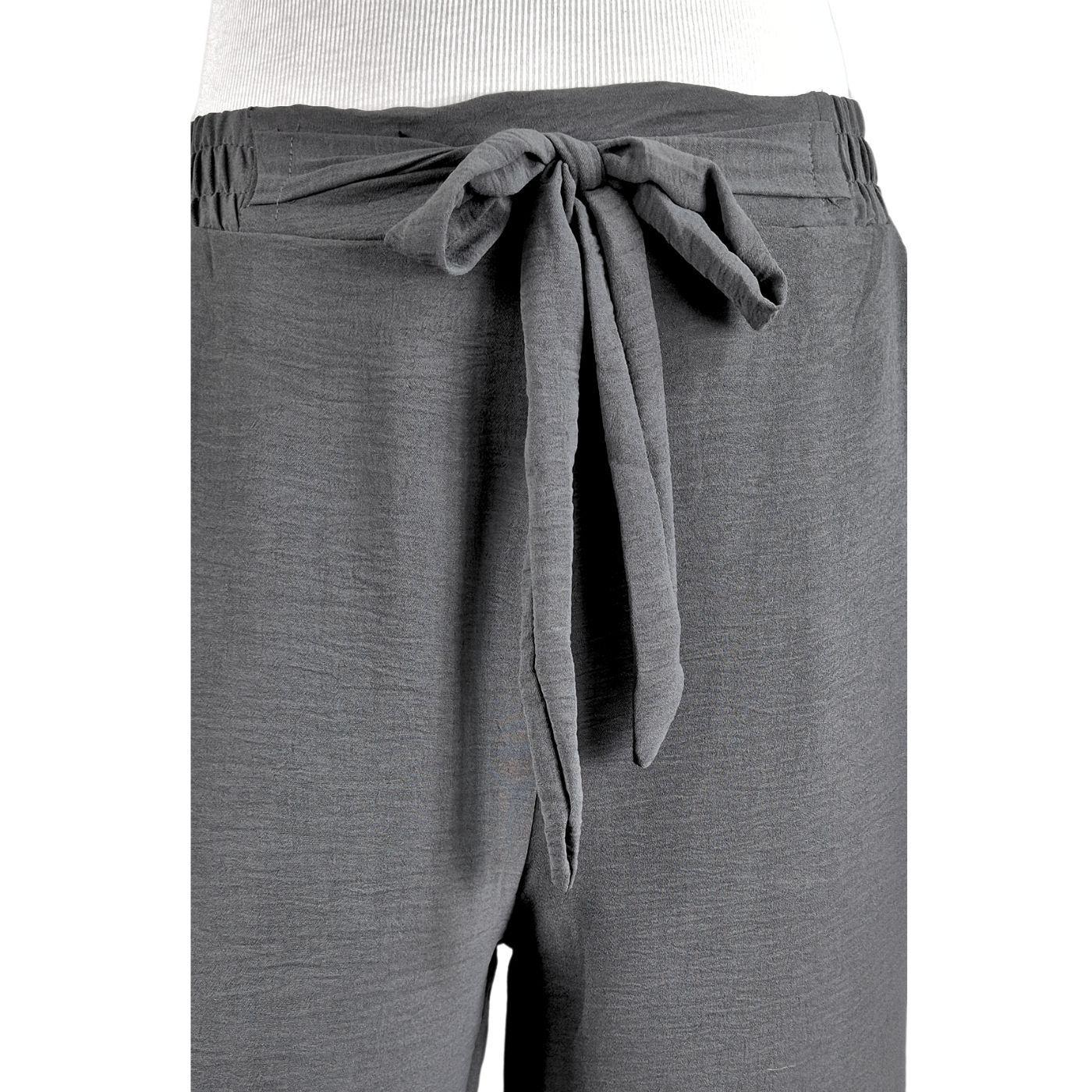 Pantalon Palazzo Mujer Tipo Lino Casual Semi Formal Tiro Alto 106-3